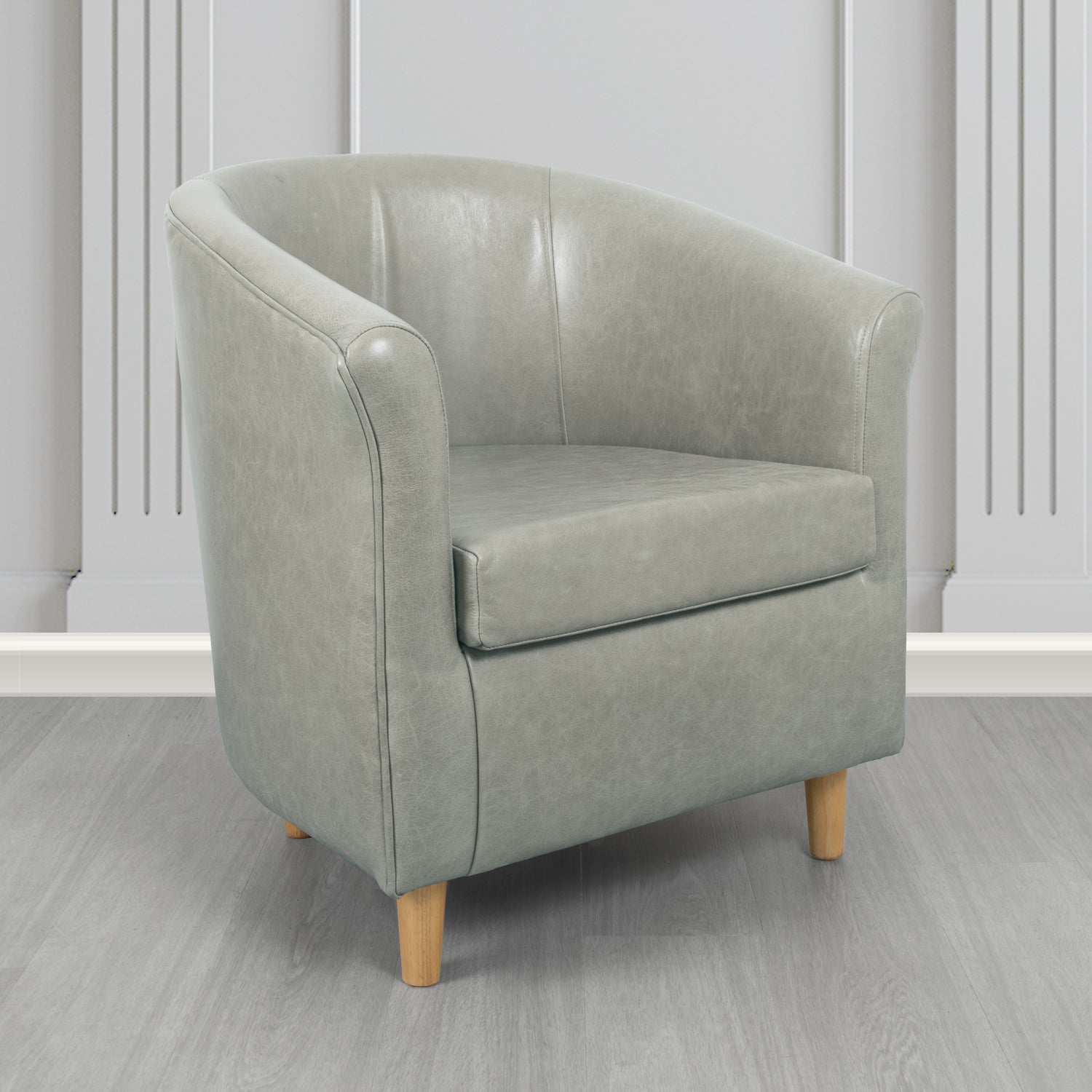 Tuscany Tub Chair in Crest Leather Old English Crib 5 Genuine Leather