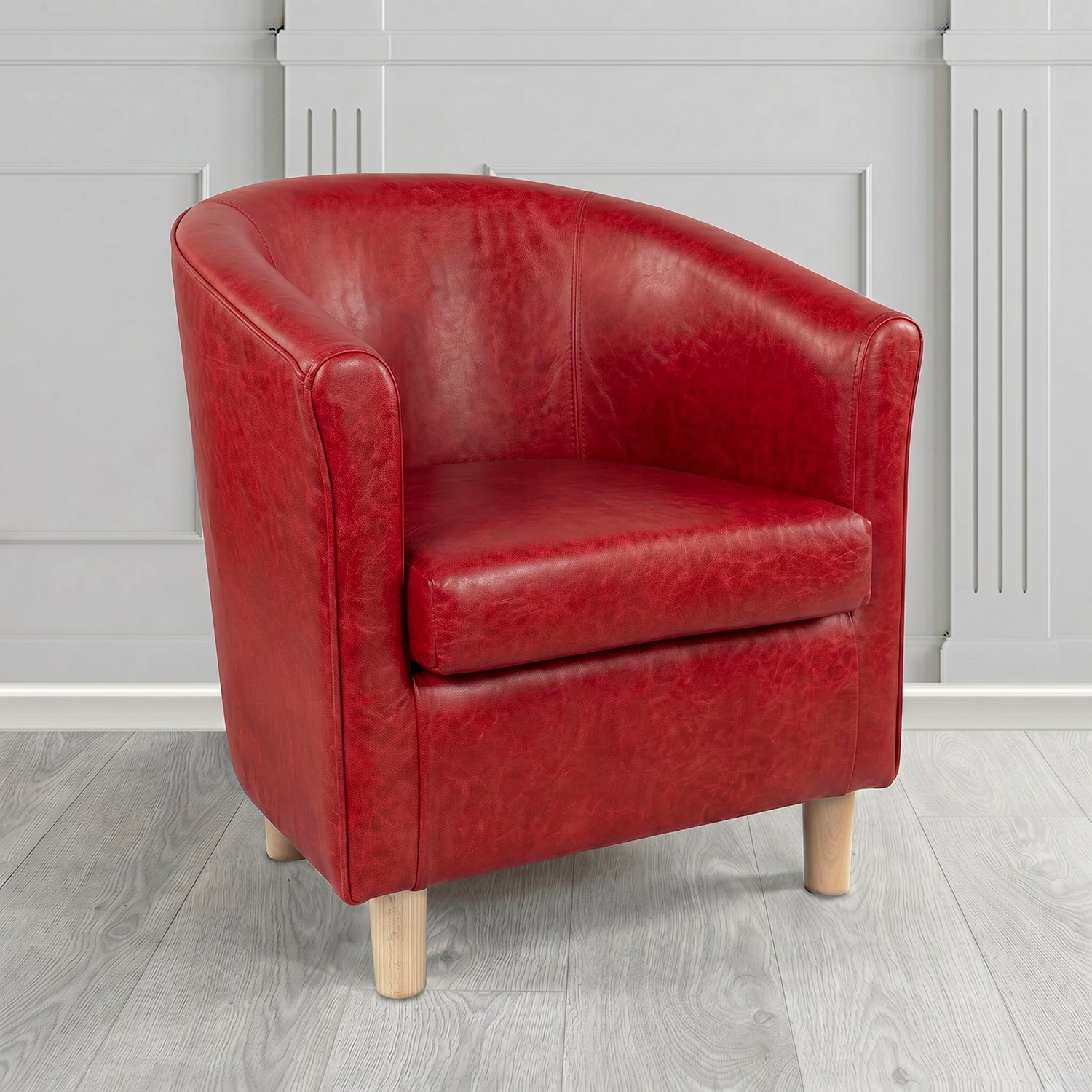 Tuscany Tub Chair in Crest Leather Old English Crib 5 Genuine Leather