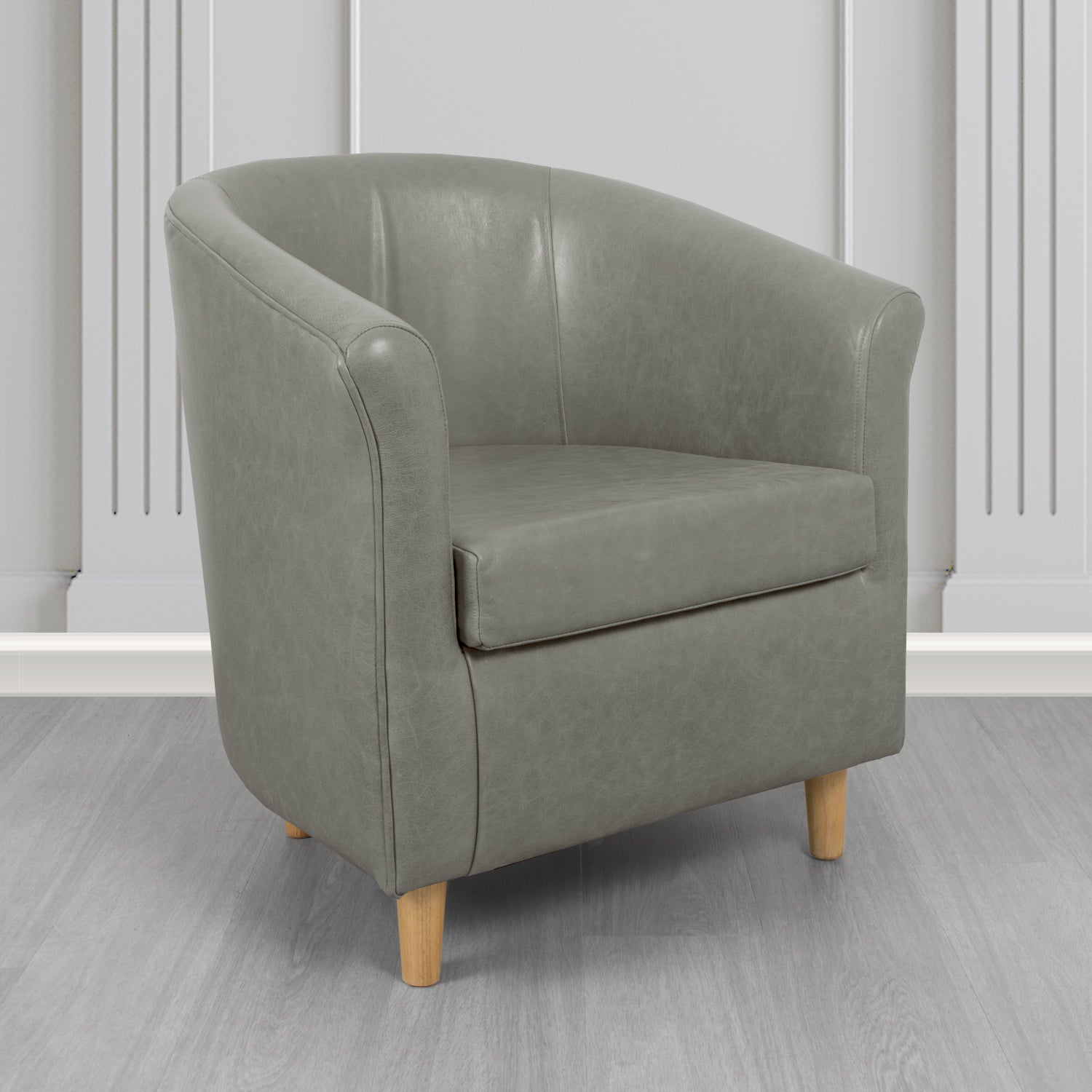 Tuscany Tub Chair in Crest Leather Old English Crib 5 Genuine Leather