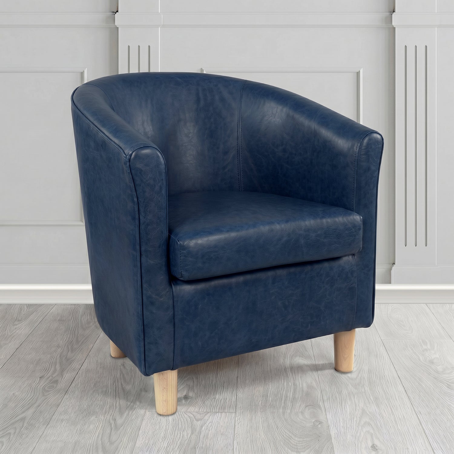 Tuscany Tub Chair in Crest Leather Old English Crib 5 Genuine Leather