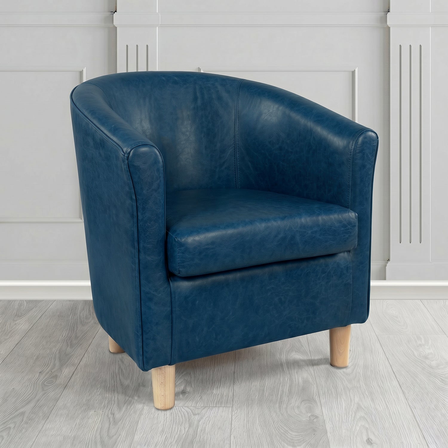 Tuscany Tub Chair in Crest Leather Old English Crib 5 Genuine Leather