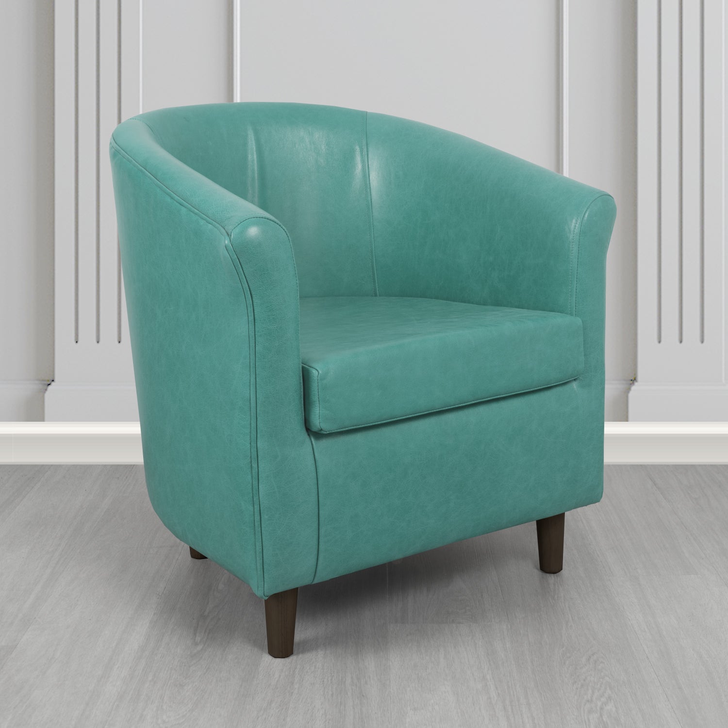 Tuscany Tub Chair in Crest Leather Old English Crib 5 Genuine Leather