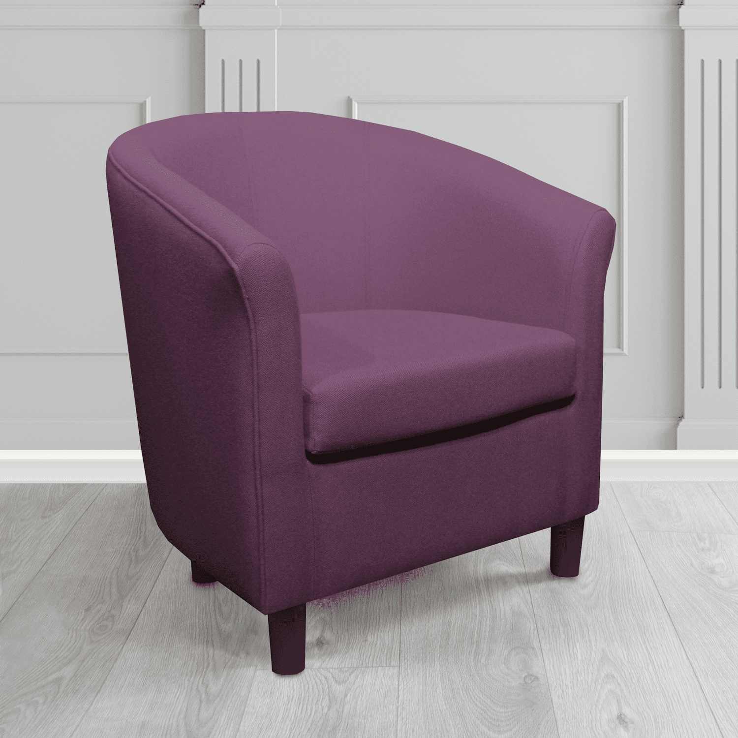 Tuscany Tub Chair in Mainline Plus Penstemon IF147 Crib 5 Fabric - The Tub Chair Shop