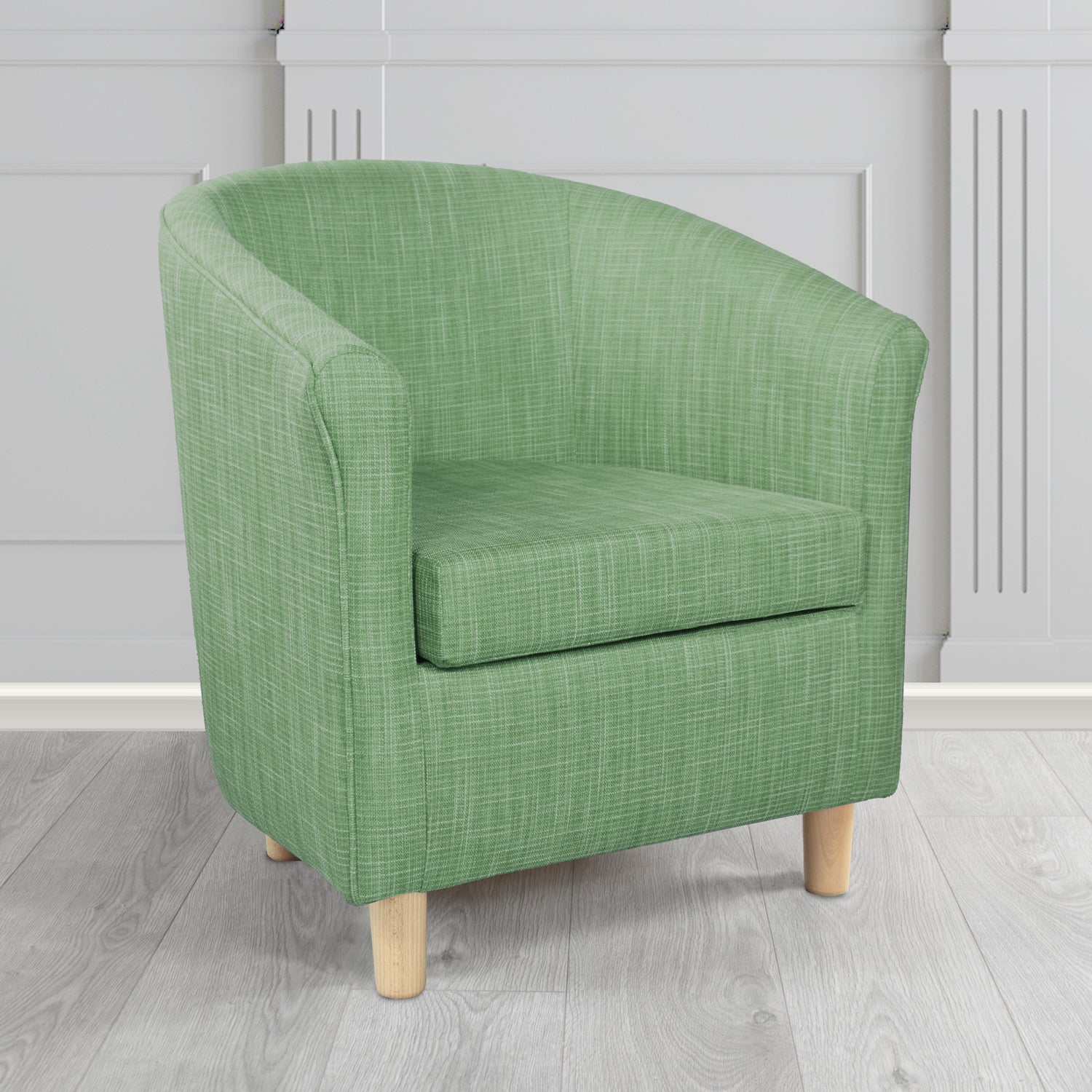 Tuscany Tub Chair in Ravel Contract Crib 5 Fabric - Antimicrobial & Water-Resistant