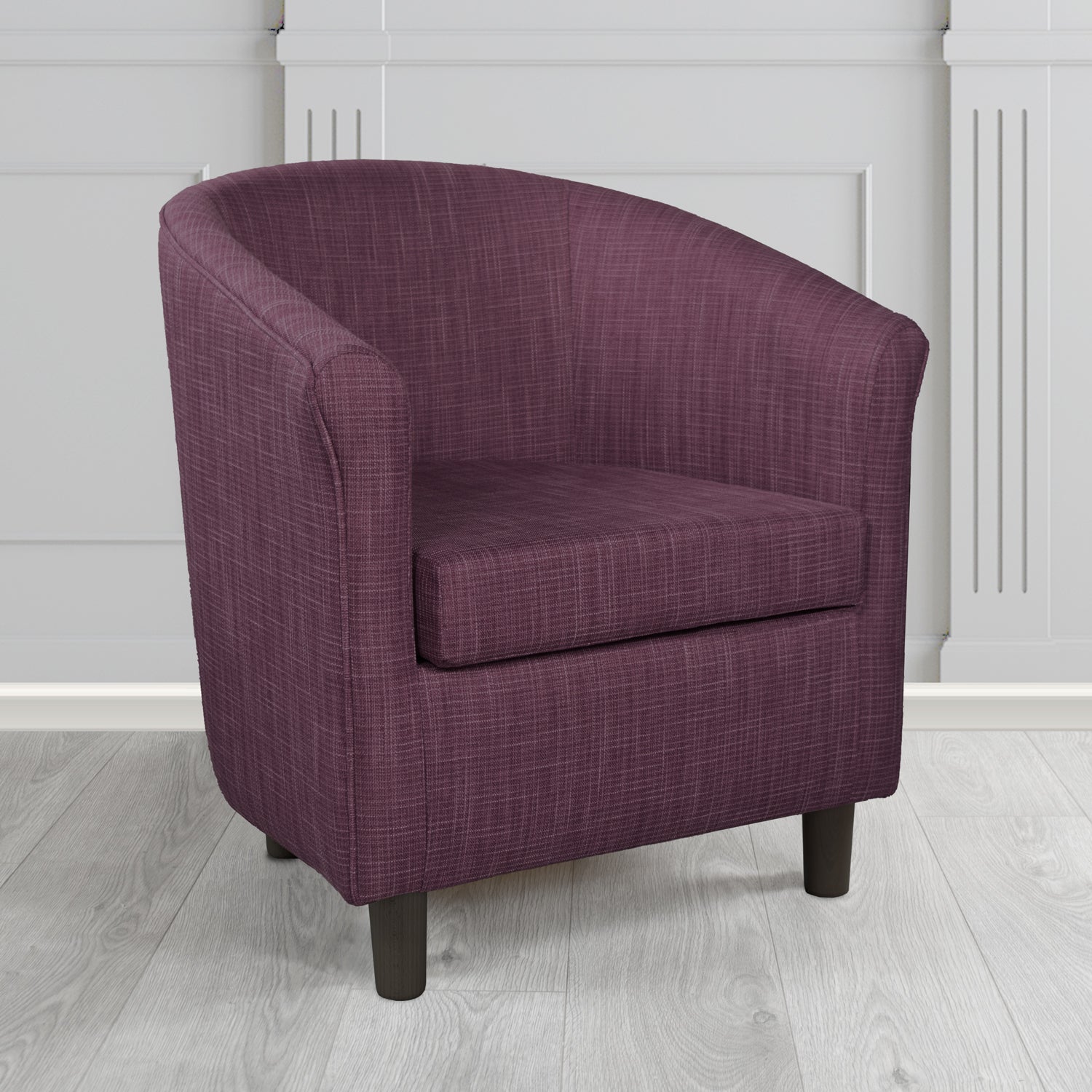 Tuscany Tub Chair in Ravel Contract Crib 5 Fabric - Antimicrobial & Water-Resistant