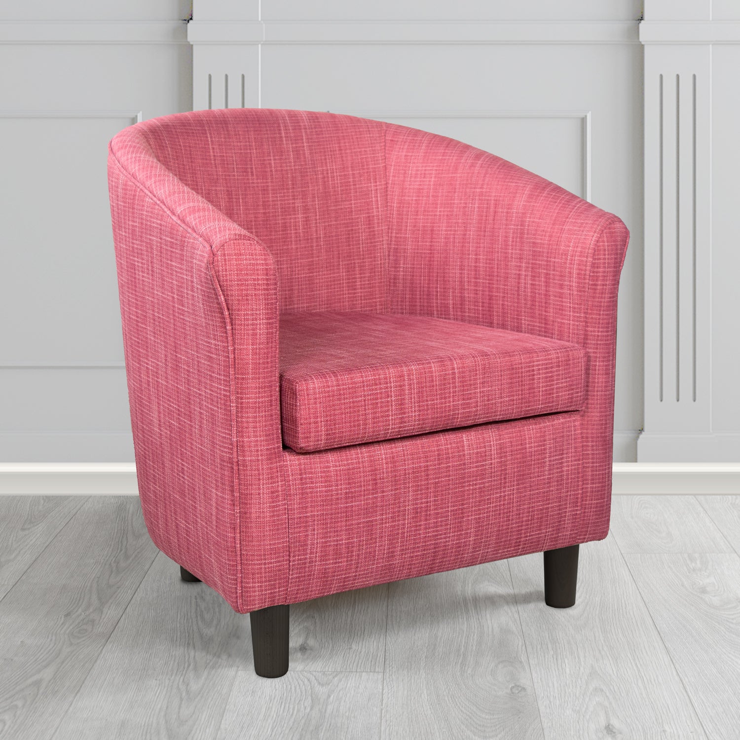 Tuscany Tub Chair in Ravel Contract Crib 5 Fabric - Antimicrobial & Water-Resistant