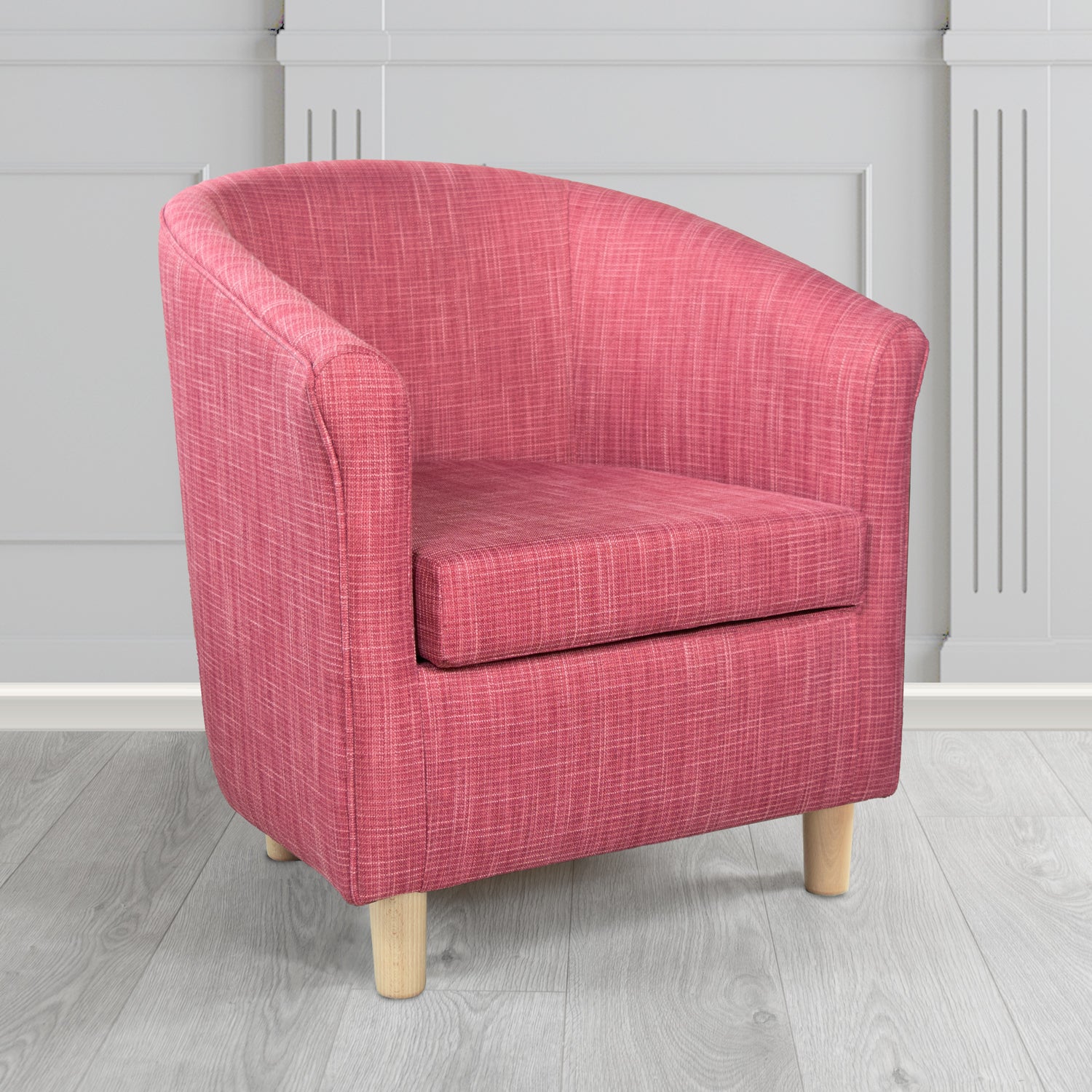 Tuscany Tub Chair in Ravel Contract Crib 5 Fabric - Antimicrobial & Water-Resistant