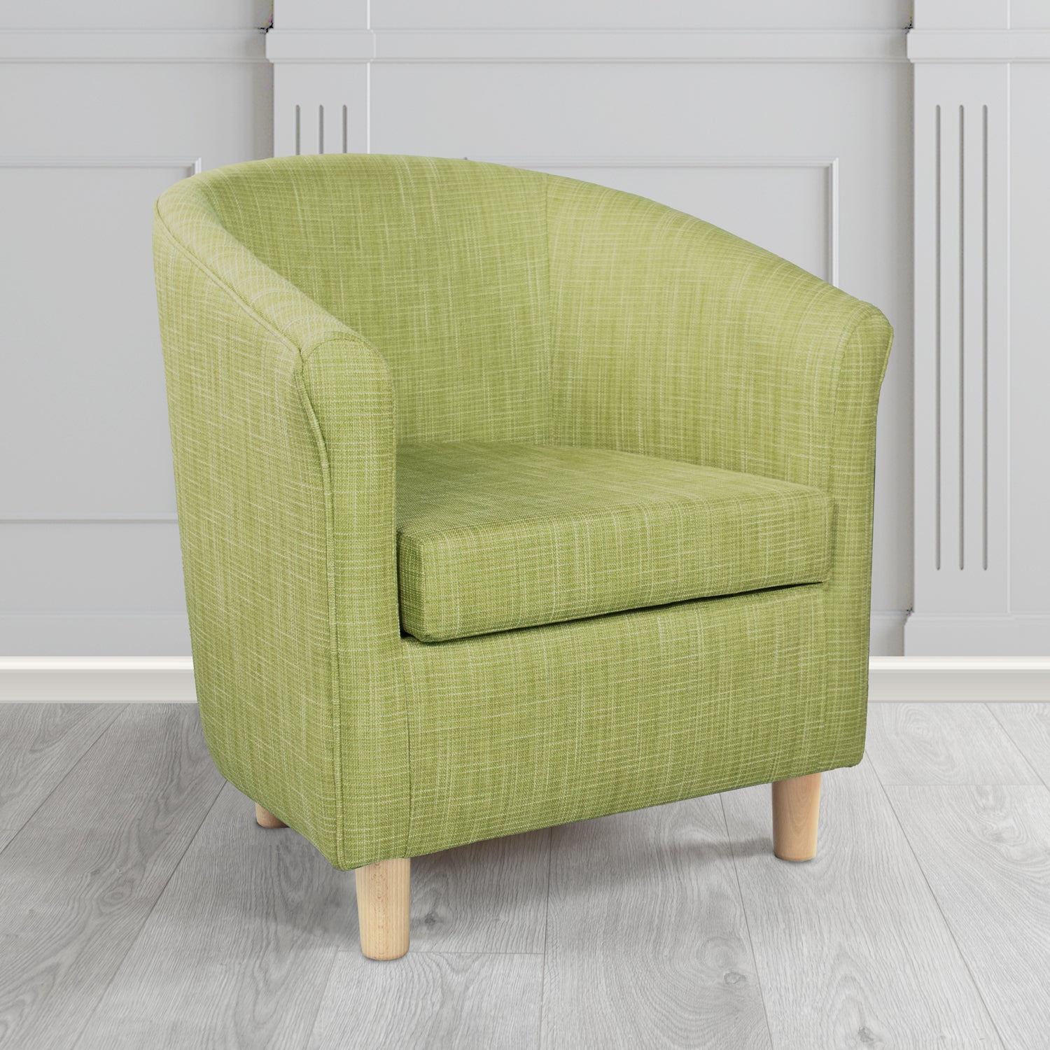 Tuscany Tub Chair in Ravel Contract Crib 5 Fabric - Antimicrobial & Water-Resistant