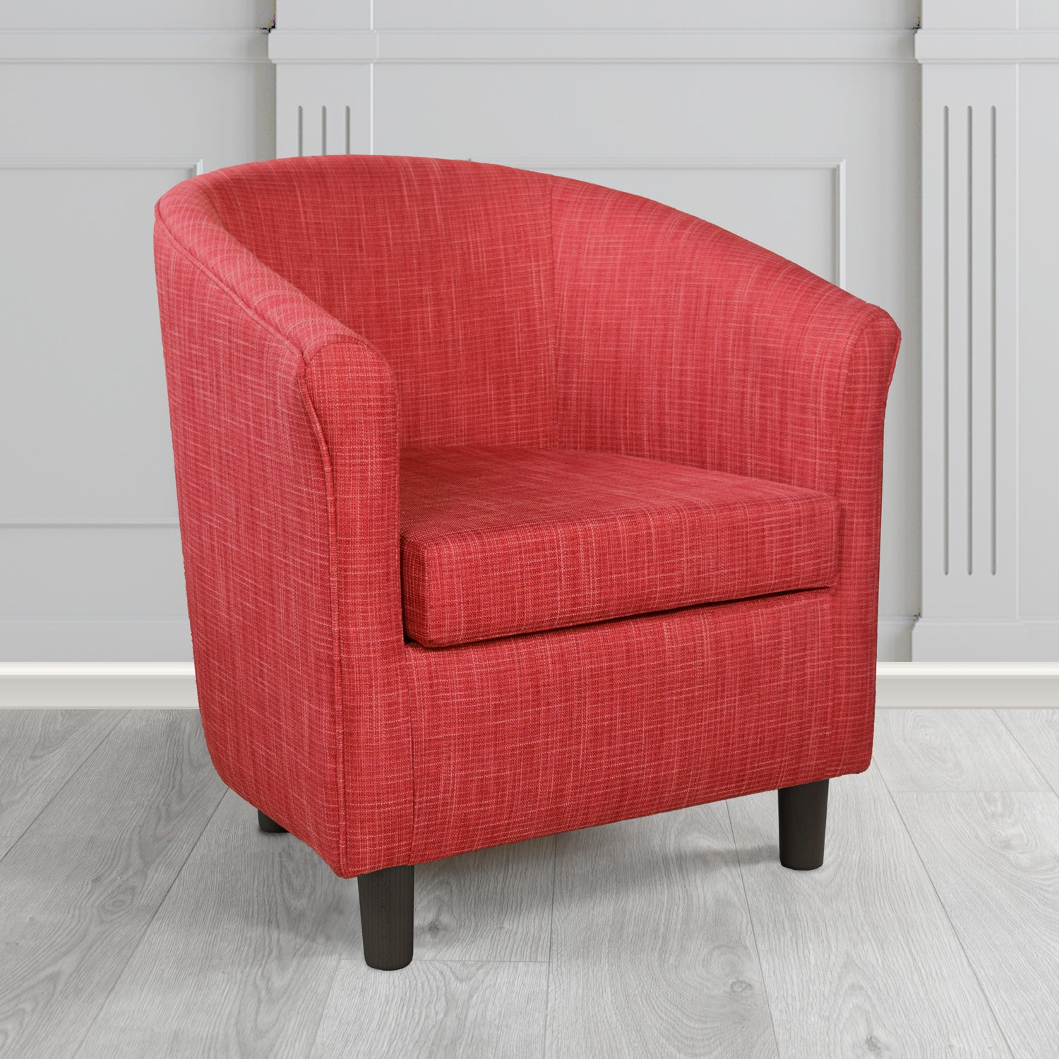 Tuscany Tub Chair in Ravel Contract Crib 5 Fabric - Antimicrobial & Water-Resistant