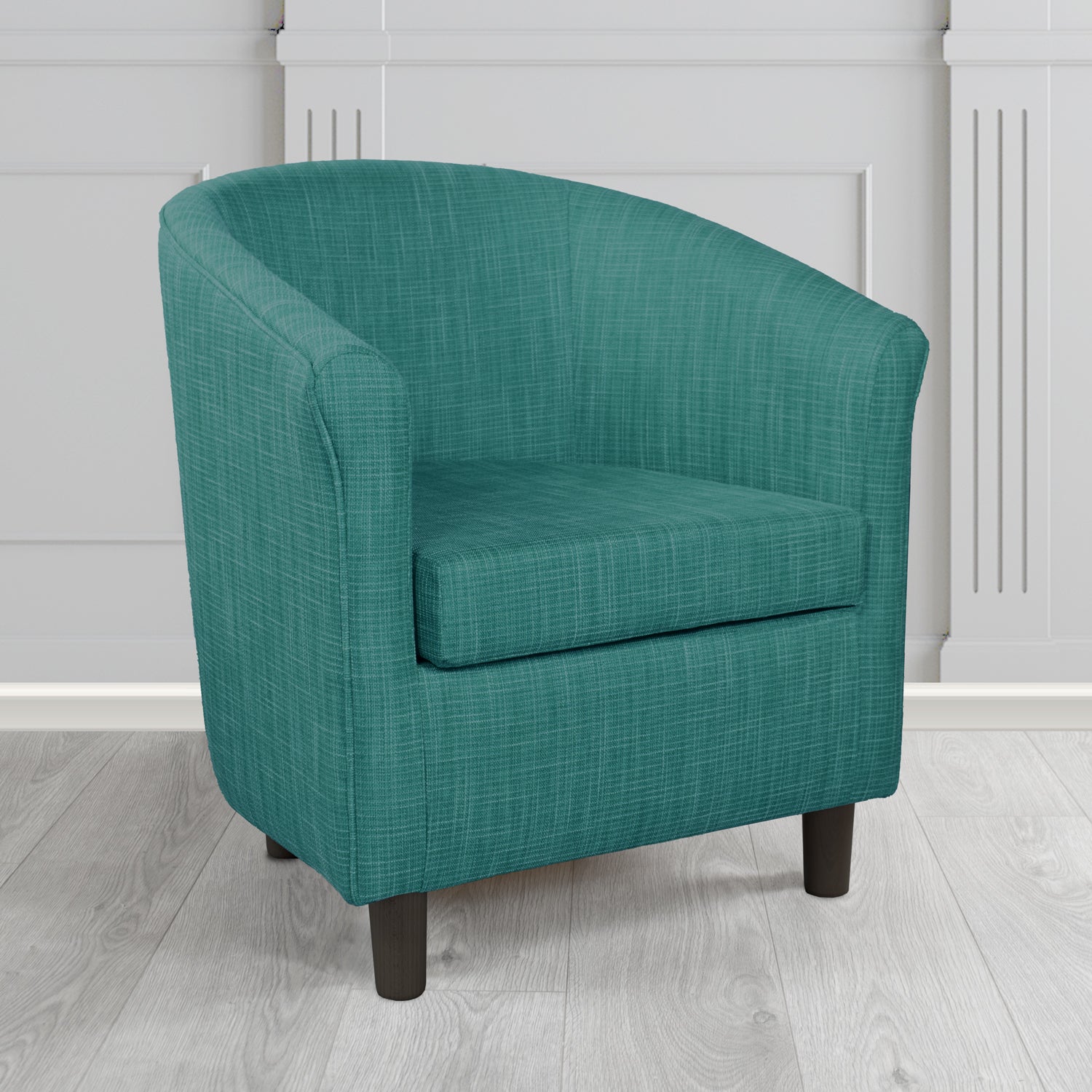 Tuscany Tub Chair in Ravel Contract Crib 5 Fabric - Antimicrobial & Water-Resistant