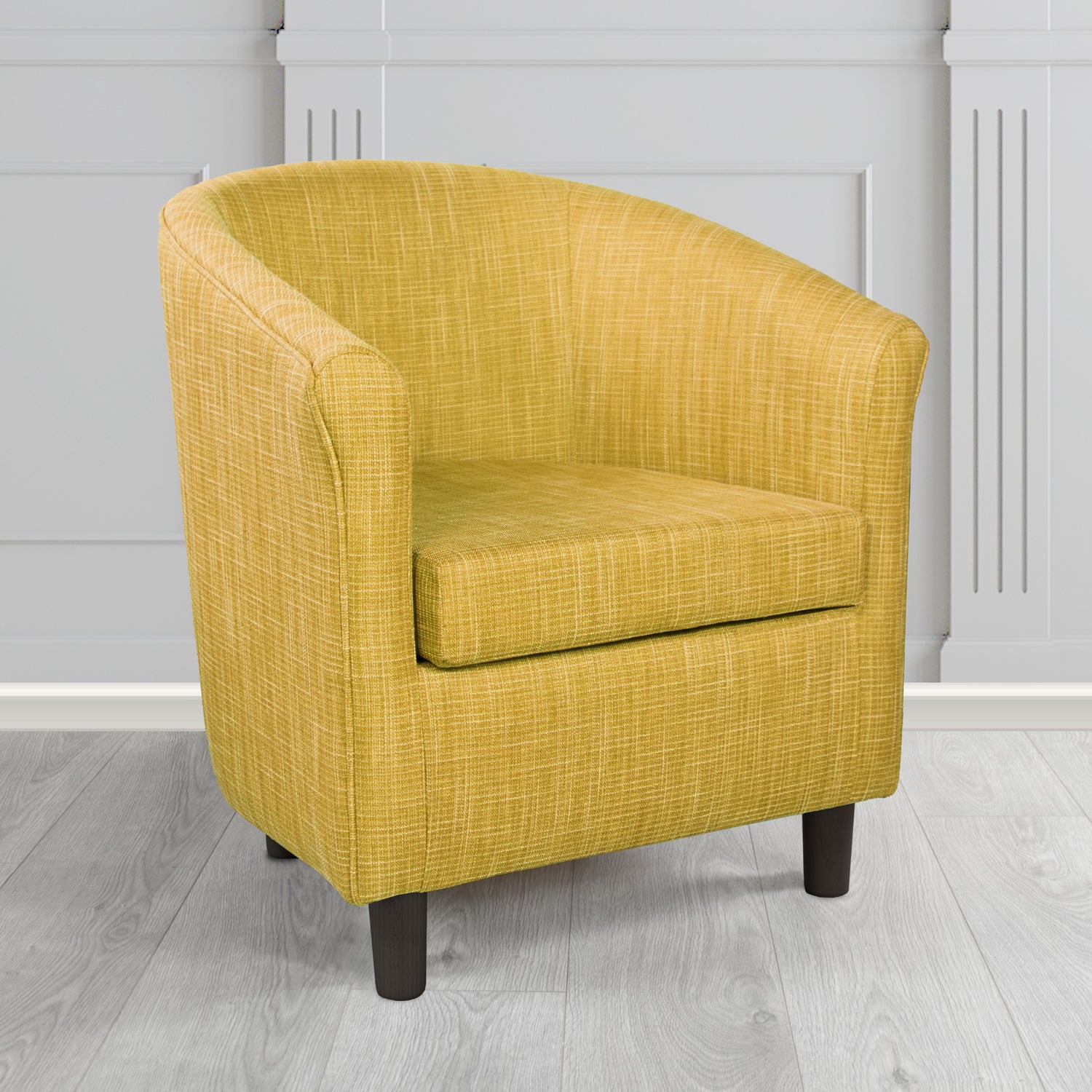 Tuscany Tub Chair in Ravel Contract Crib 5 Fabric - Antimicrobial & Water-Resistant