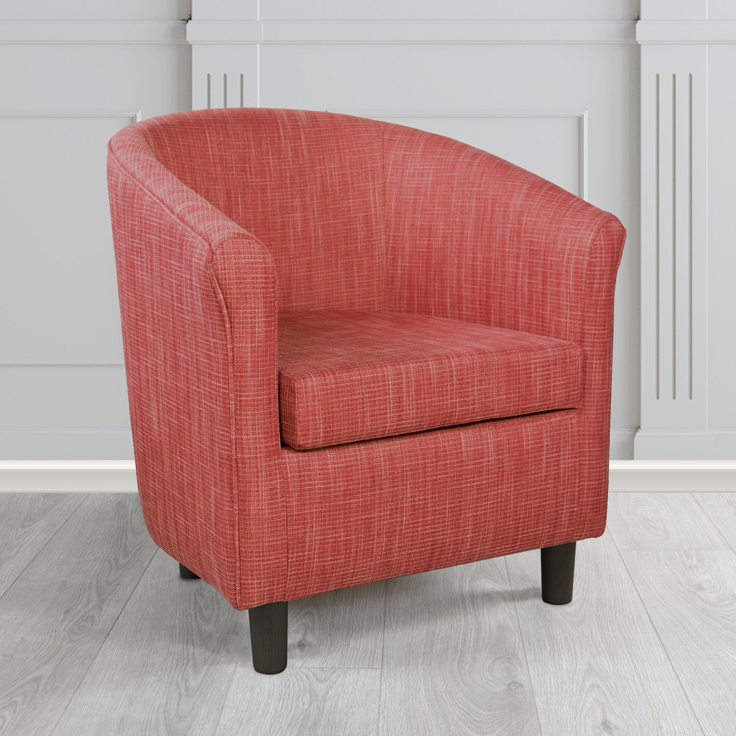 Tuscany Tub Chair in Ravel Contract Crib 5 Fabric - Antimicrobial & Water-Resistant