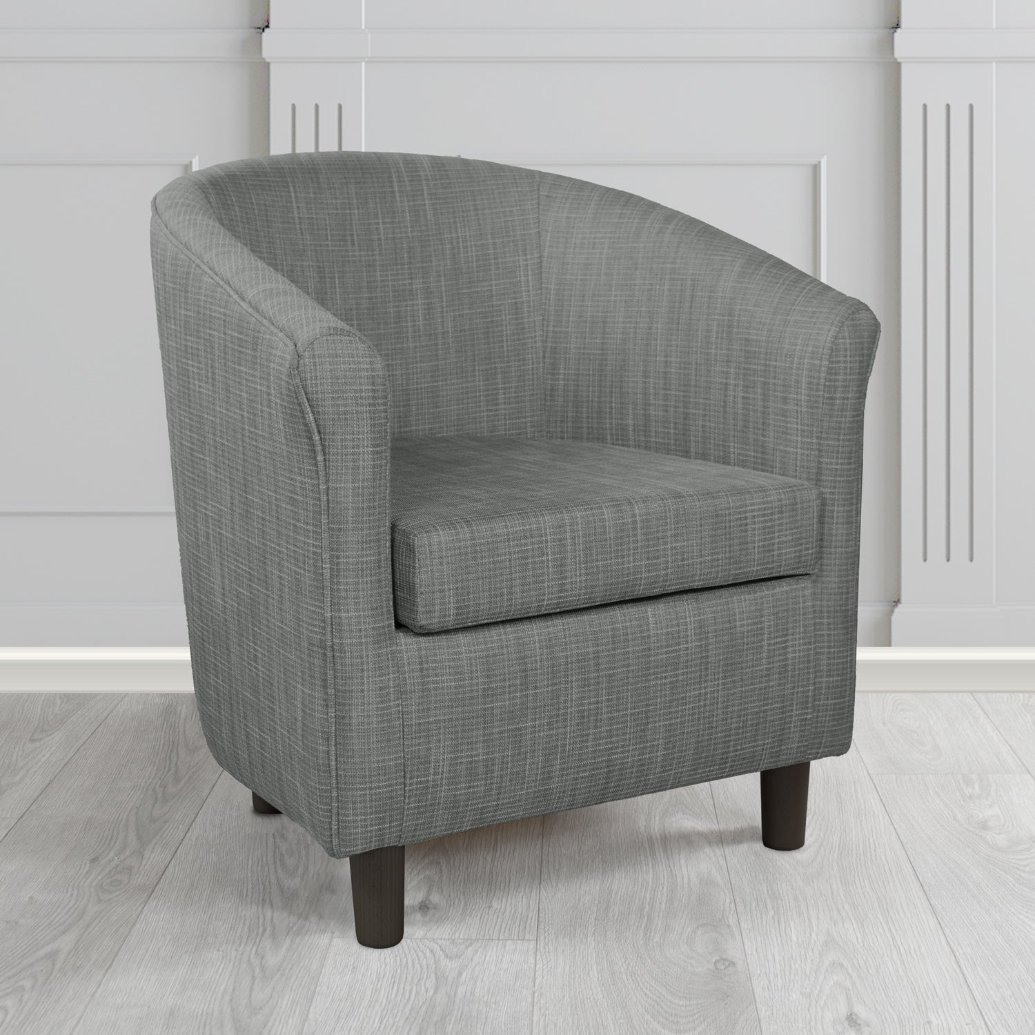 Tuscany Tub Chair in Ravel Contract Crib 5 Fabric - Antimicrobial & Water-Resistant