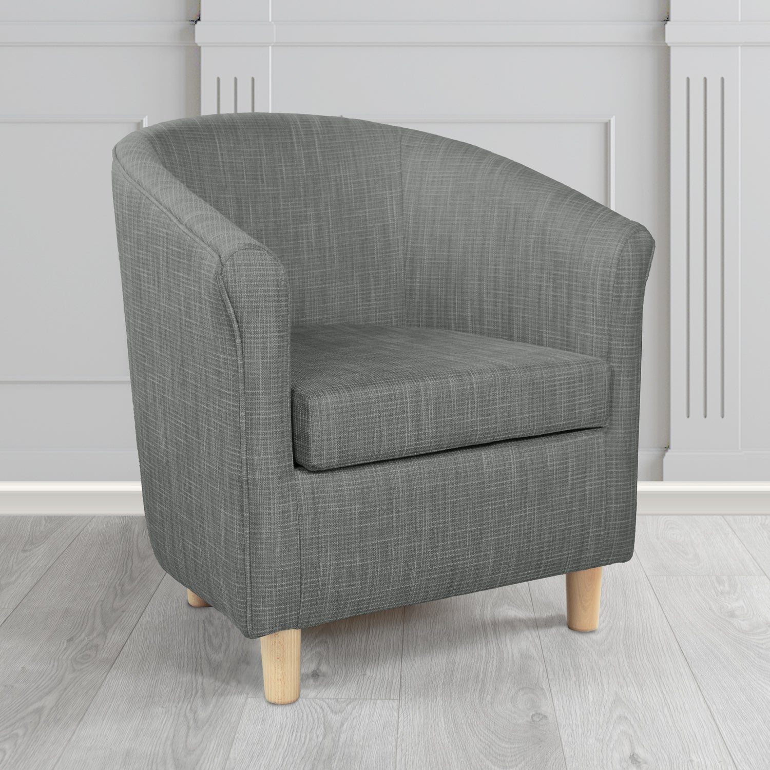 Tuscany Tub Chair in Ravel Contract Crib 5 Fabric - Antimicrobial & Water-Resistant