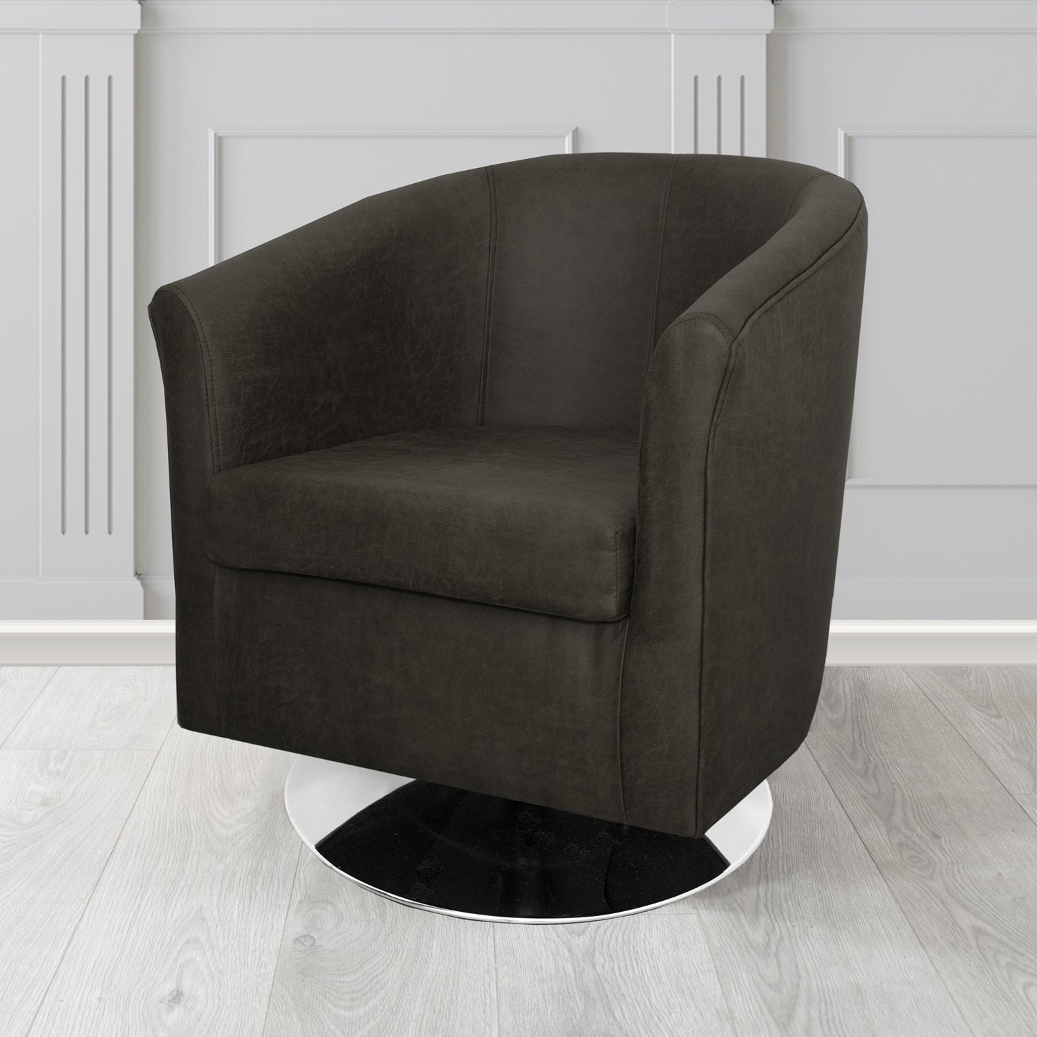 Tuscany Swivel Tub Chair in Nevada Faux Leather