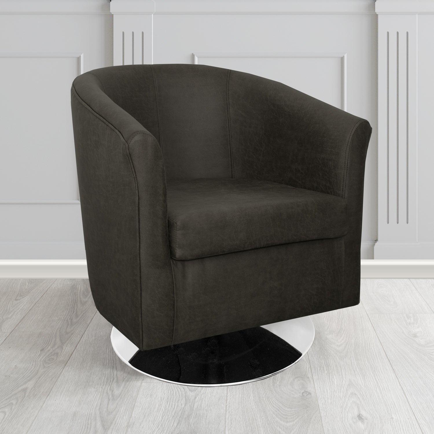 Tuscany Swivel Tub Chair in Nevada Faux Leather