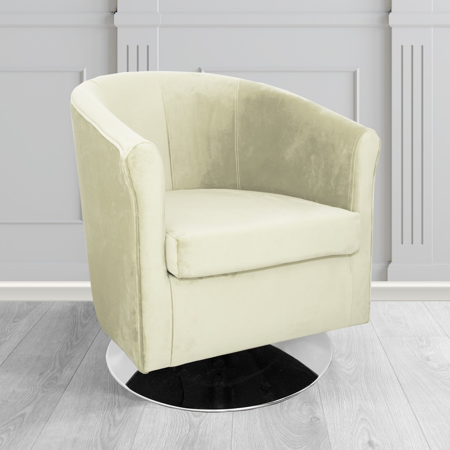 Tuscany Swivel Tub Chair in Sapore Crib 5 Velvet Fabric