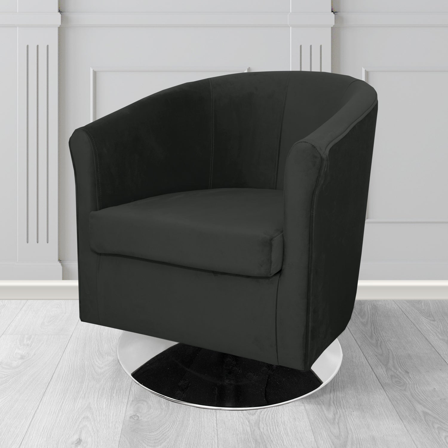 Tuscany Swivel Tub Chair in Sapore Crib 5 Velvet Fabric