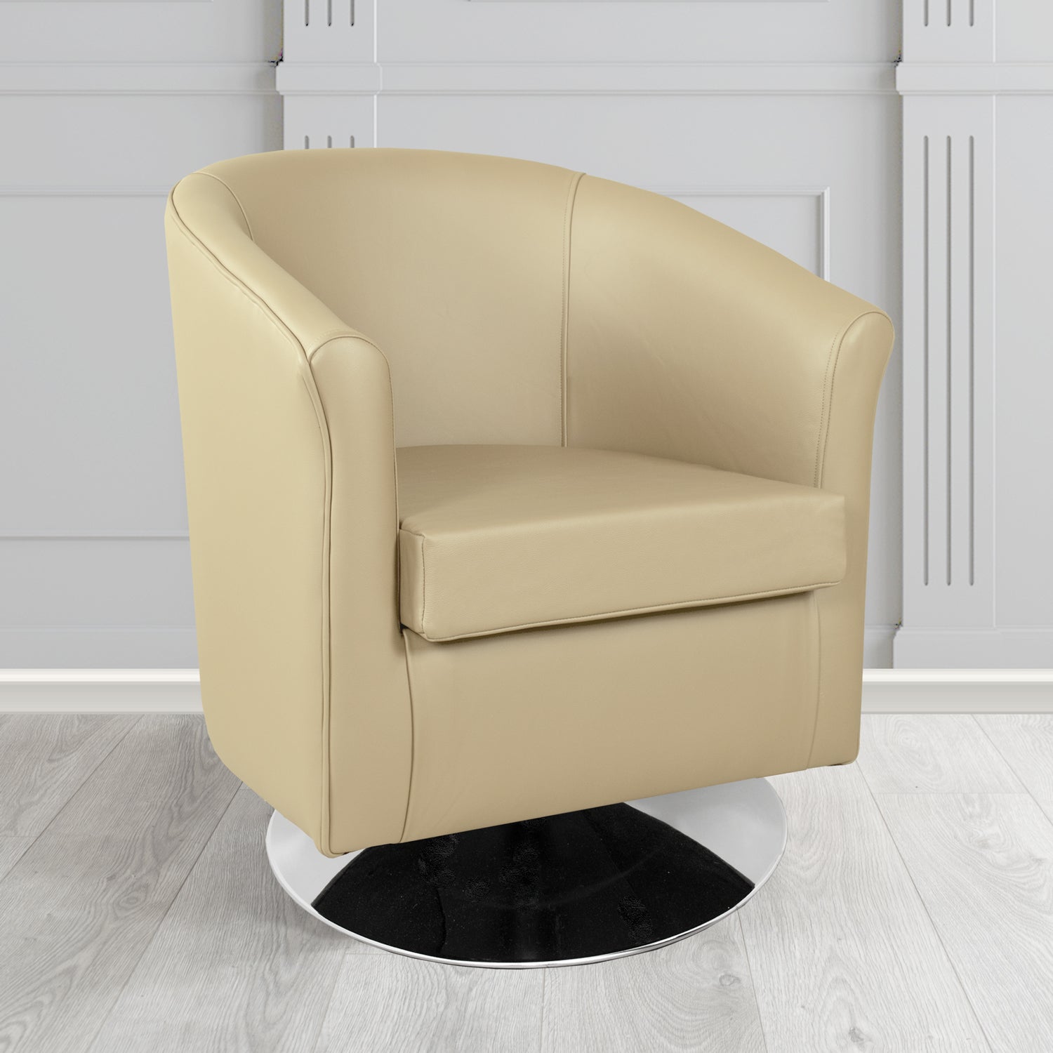 Tuscany Swivel Tub Chair in Shelly Crib 5 Genuine Leather