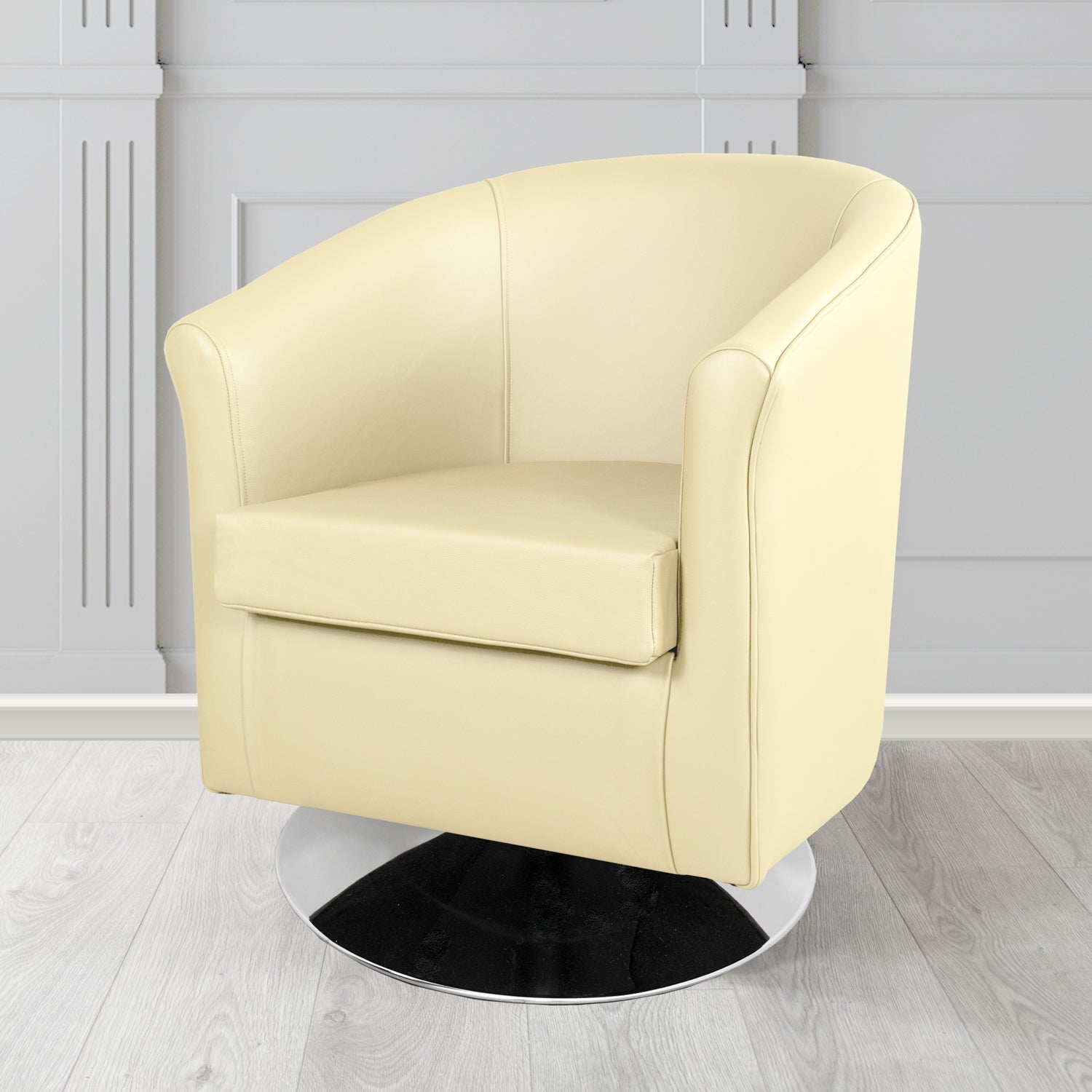 Tuscany Swivel Tub Chair in Shelly Crib 5 Genuine Leather