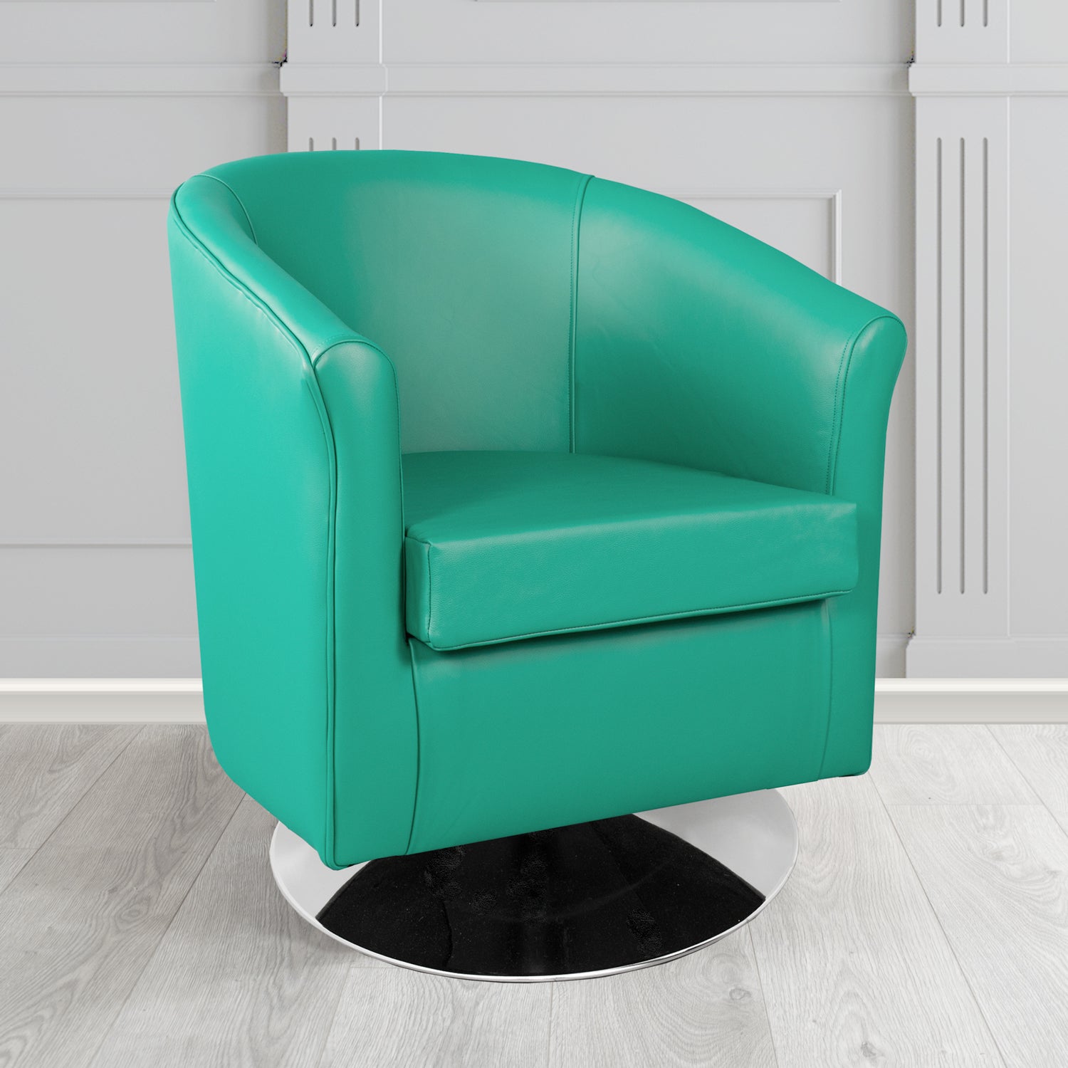Tuscany Swivel Tub Chair in Shelly Crib 5 Genuine Leather