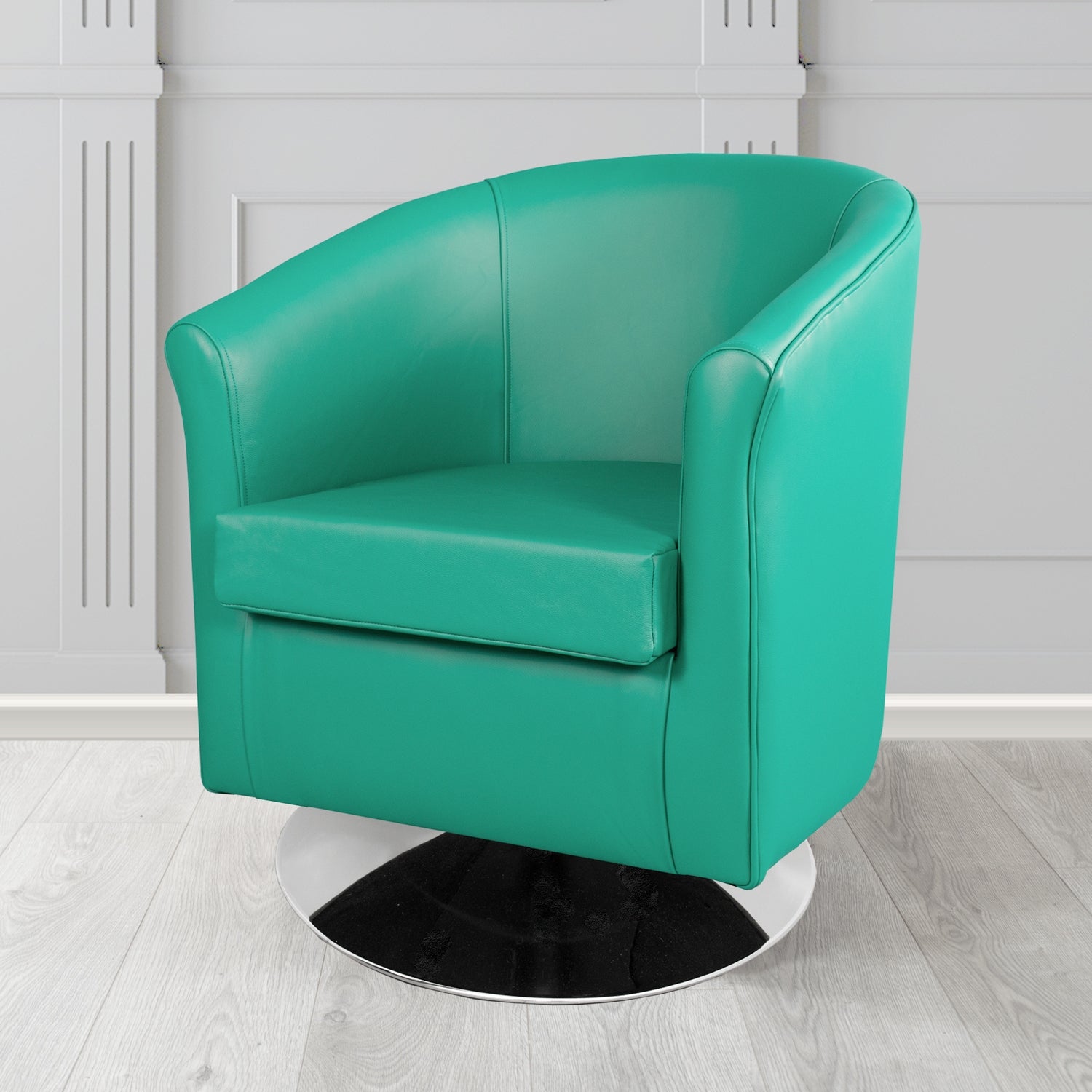 Tuscany Swivel Tub Chair in Shelly Crib 5 Genuine Leather