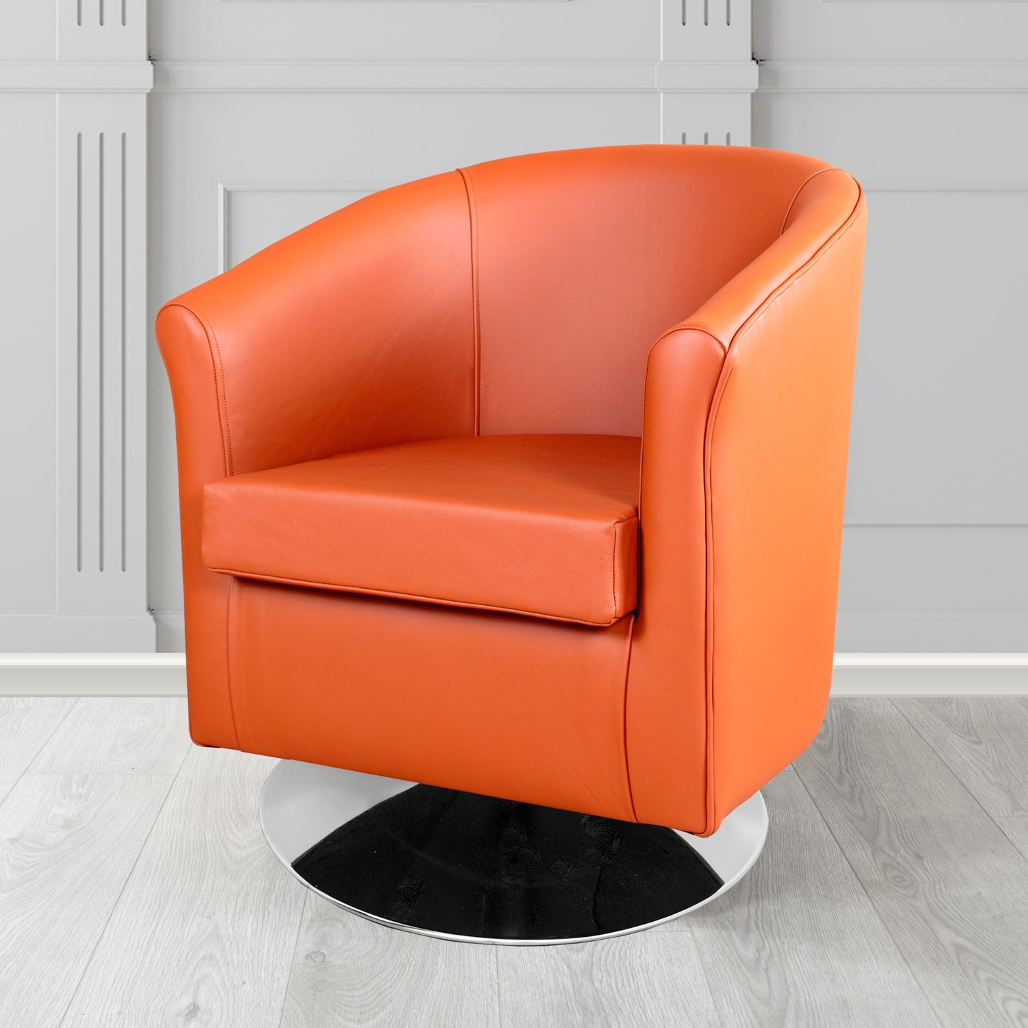 Tuscany Swivel Tub Chair in Shelly Crib 5 Genuine Leather