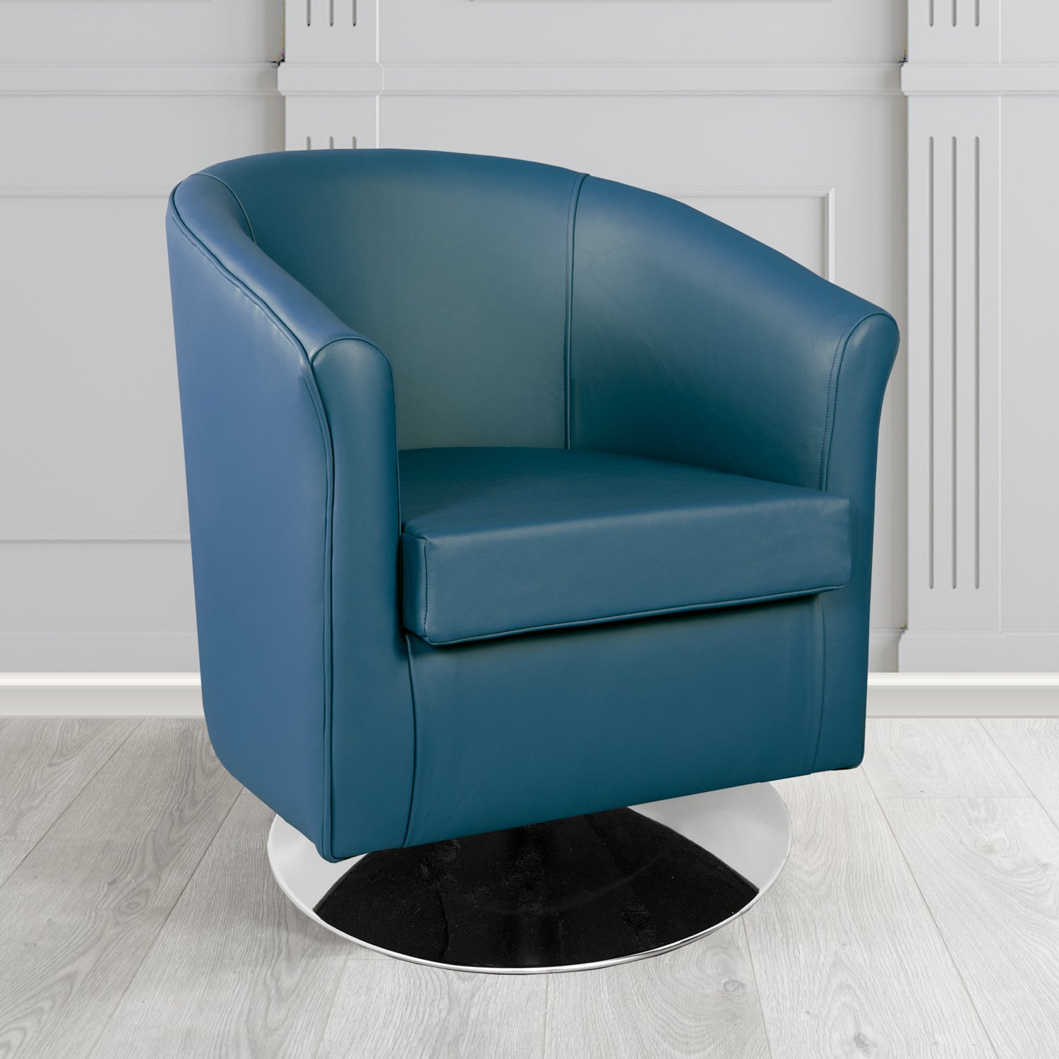 Tuscany Swivel Tub Chair in Shelly Crib 5 Genuine Leather