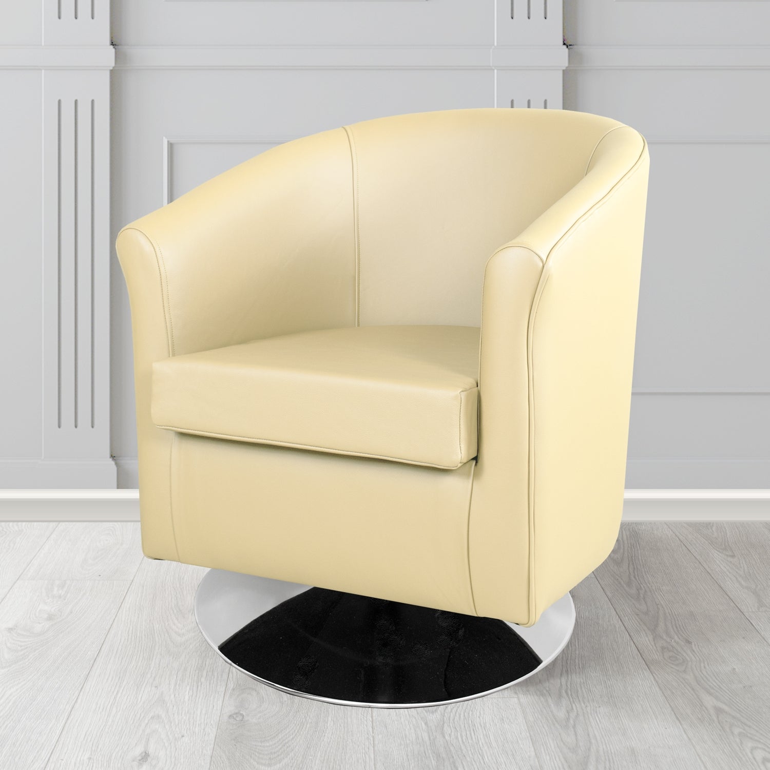 Tuscany Swivel Tub Chair in Shelly Crib 5 Genuine Leather
