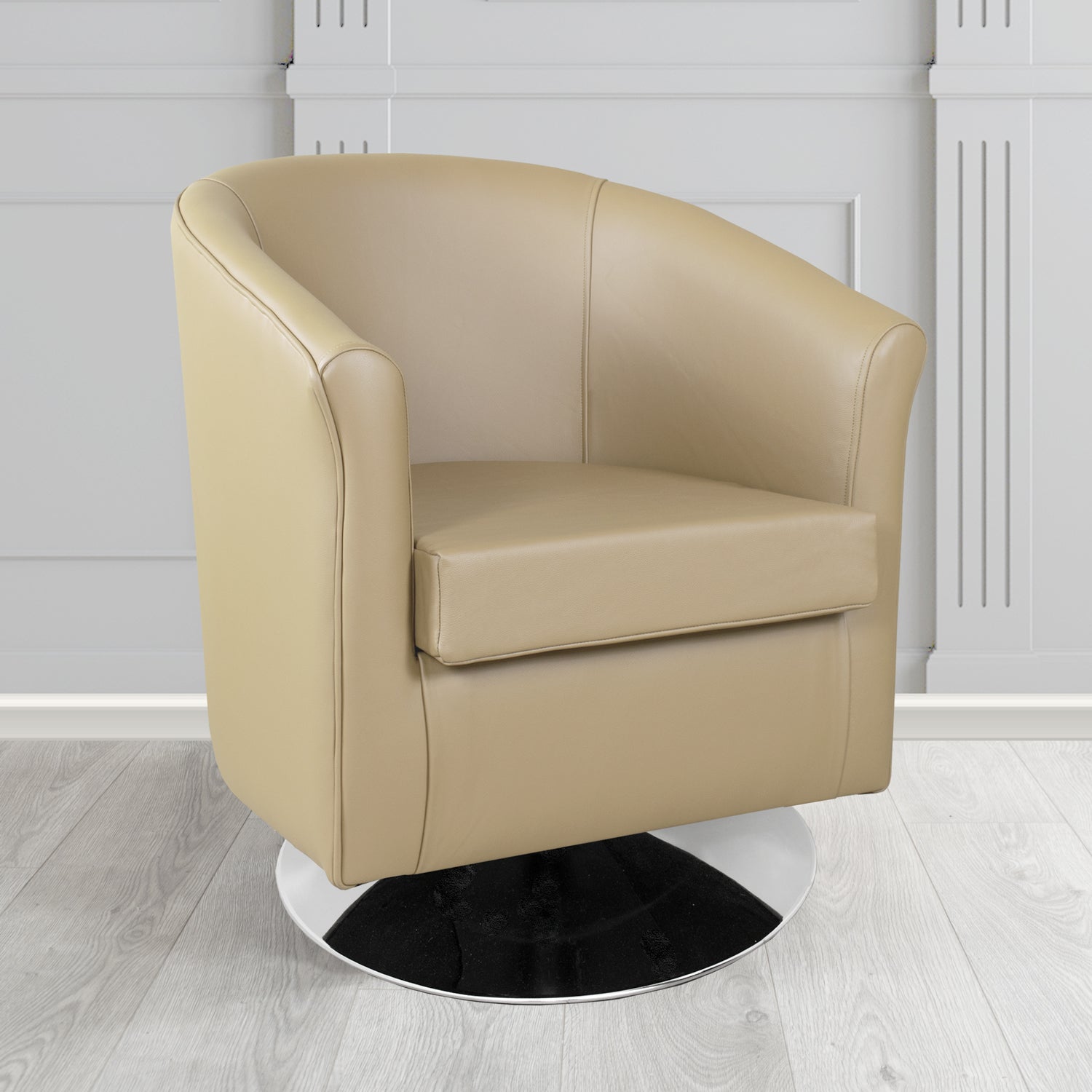 Tuscany Swivel Tub Chair in Shelly Crib 5 Genuine Leather