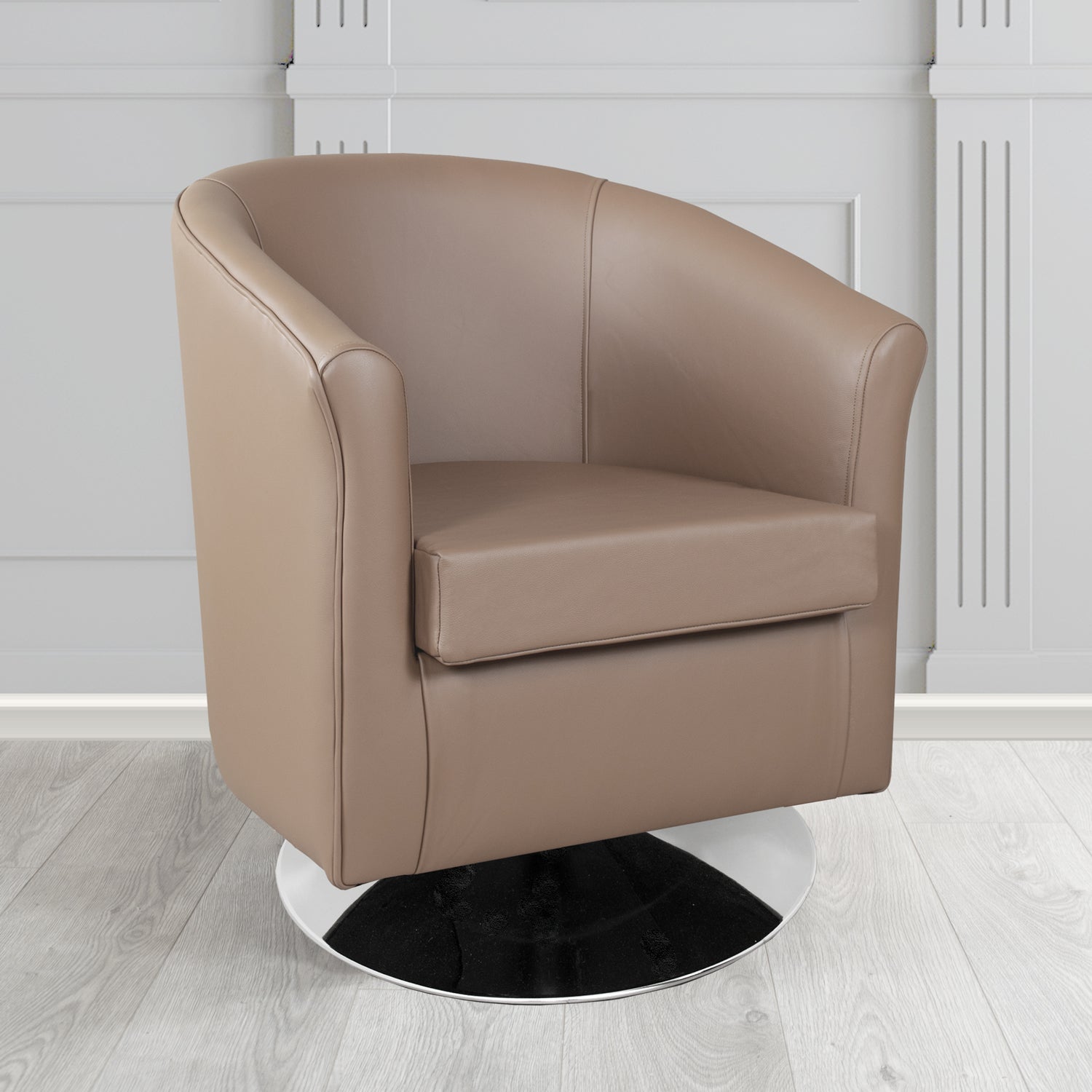 Tuscany Swivel Tub Chair in Shelly Crib 5 Genuine Leather