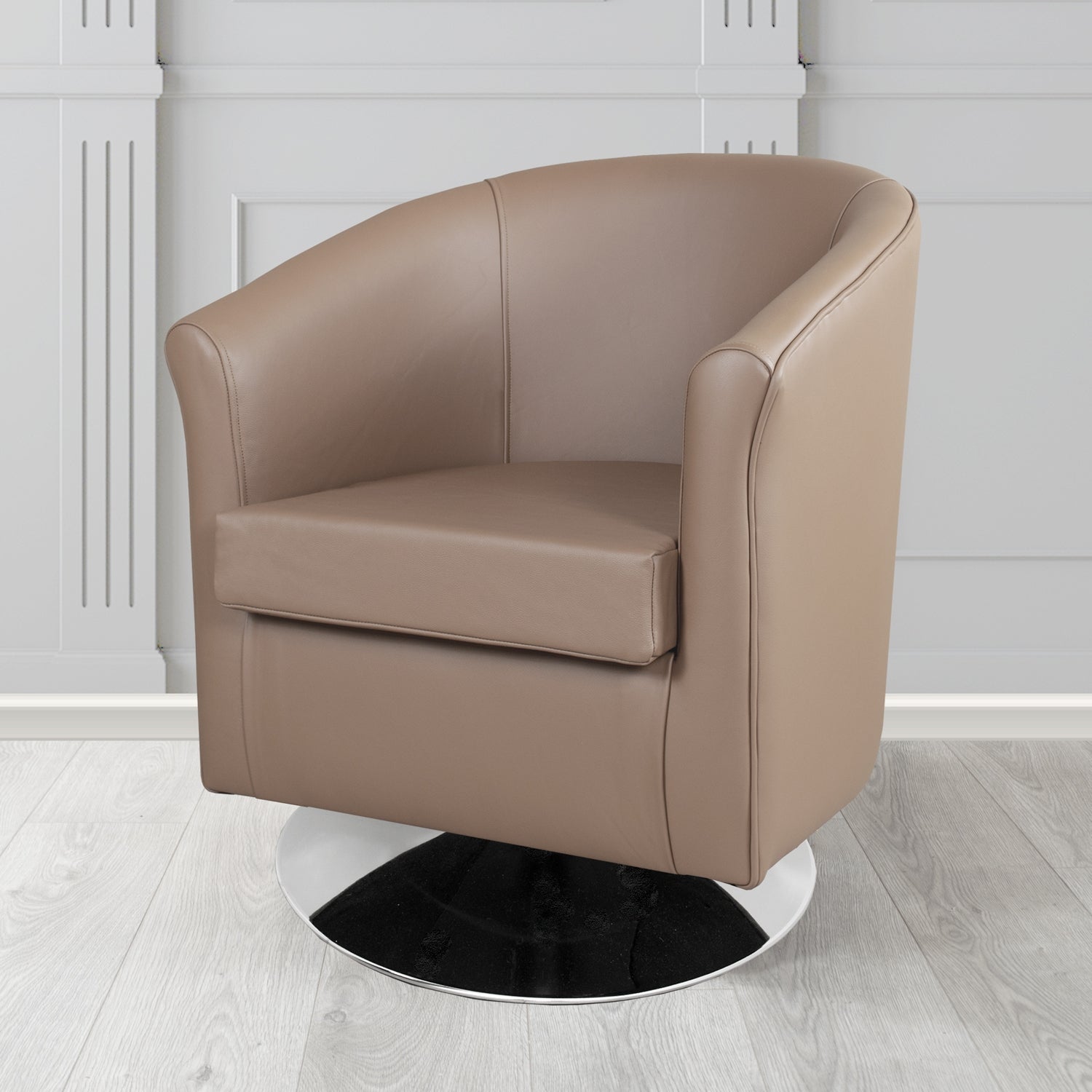 Tuscany Swivel Tub Chair in Shelly Crib 5 Genuine Leather