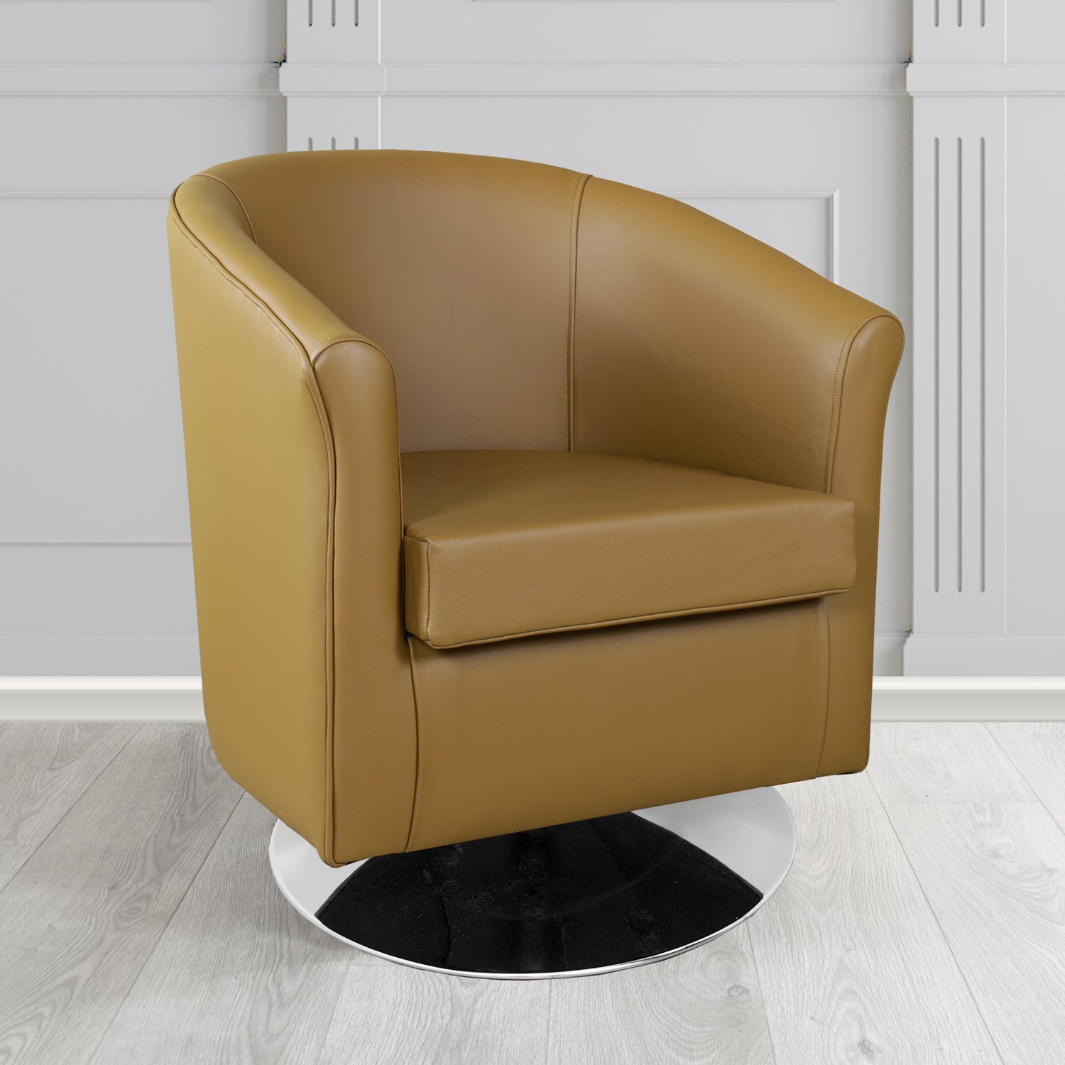 Tuscany Swivel Tub Chair in Shelly Crib 5 Genuine Leather