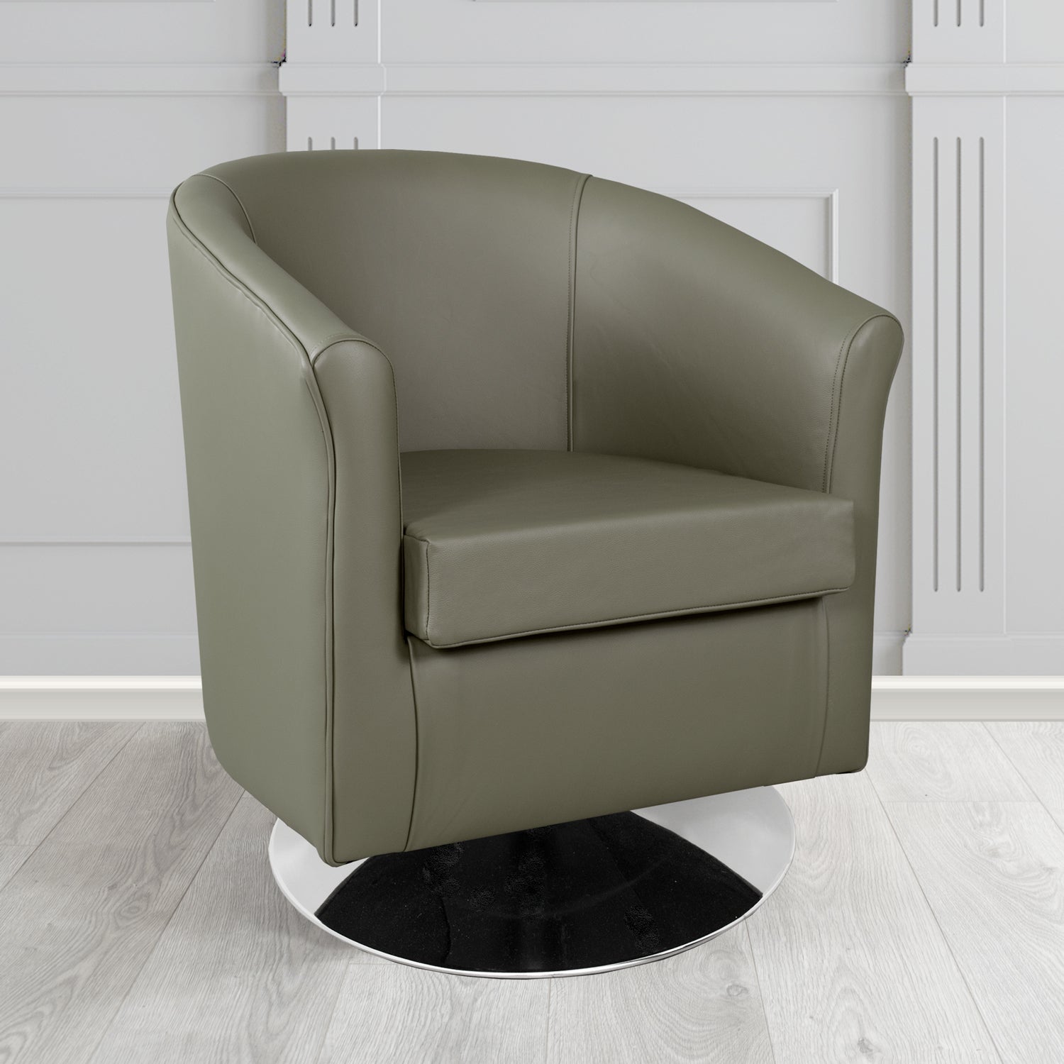 Tuscany Swivel Tub Chair in Shelly Crib 5 Genuine Leather