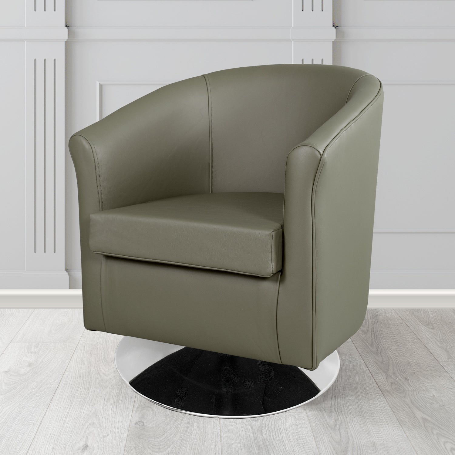 Tuscany Swivel Tub Chair in Shelly Crib 5 Genuine Leather
