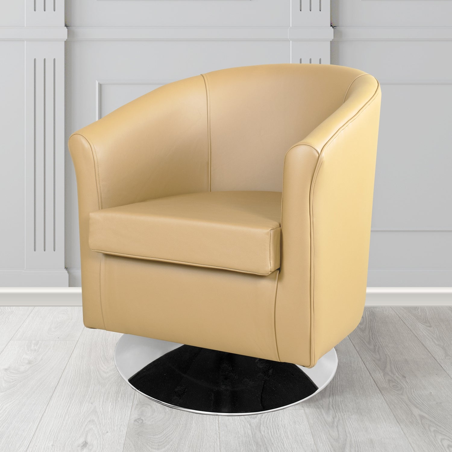 Tuscany Swivel Tub Chair in Shelly Crib 5 Genuine Leather