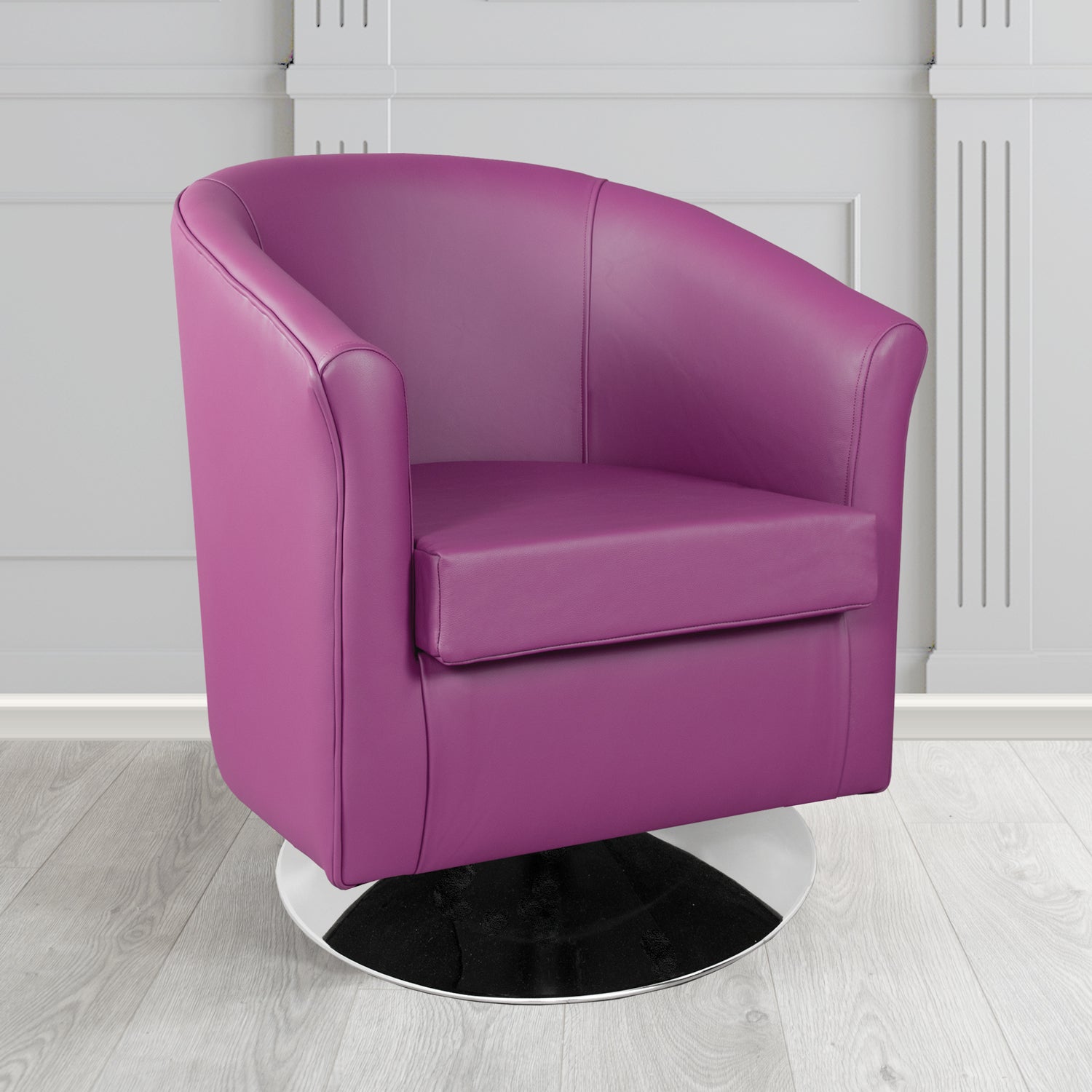Tuscany Swivel Tub Chair in Shelly Crib 5 Genuine Leather