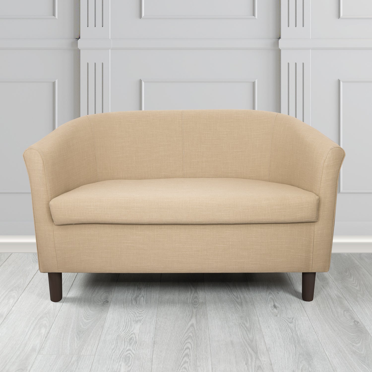 Tuscany 2 Seater Tub Sofa in Emporio Linen Crib 5 Fabric