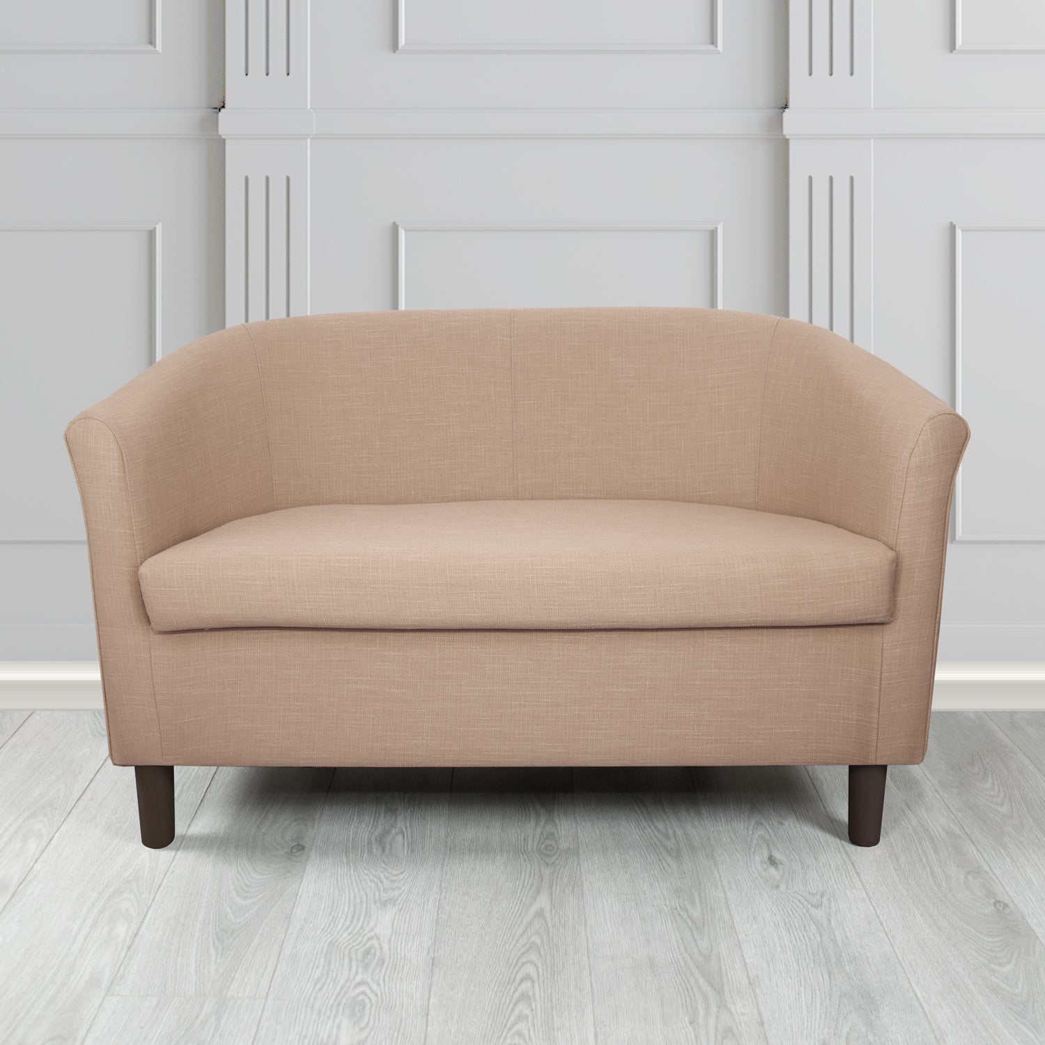 Tuscany 2 Seater Tub Sofa in Emporio Linen Crib 5 Fabric