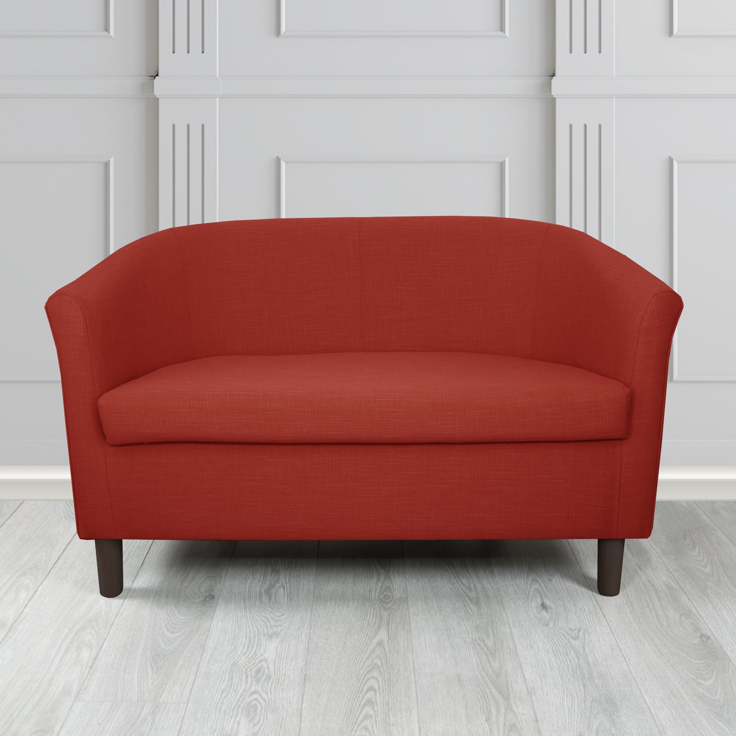 Tuscany 2 Seater Tub Sofa in Emporio Linen Crib 5 Fabric