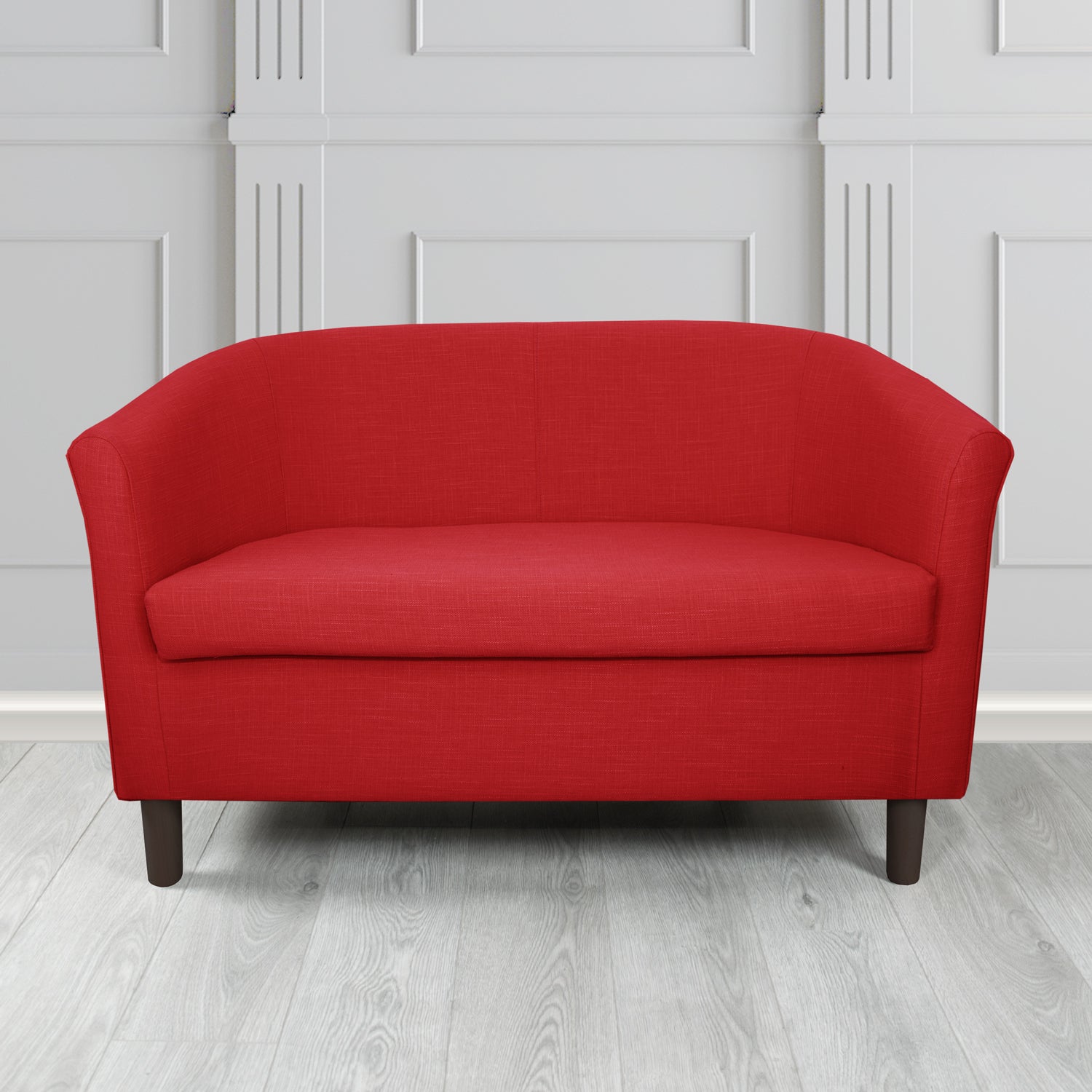 Tuscany 2 Seater Tub Sofa in Emporio Linen Crib 5 Fabric