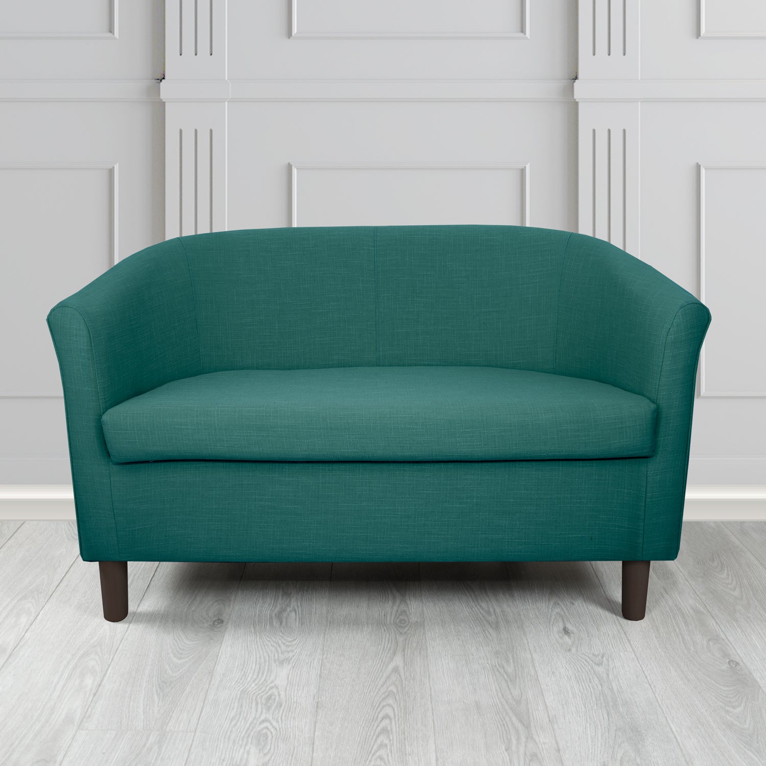 Tuscany 2 Seater Tub Sofa in Emporio Linen Crib 5 Fabric