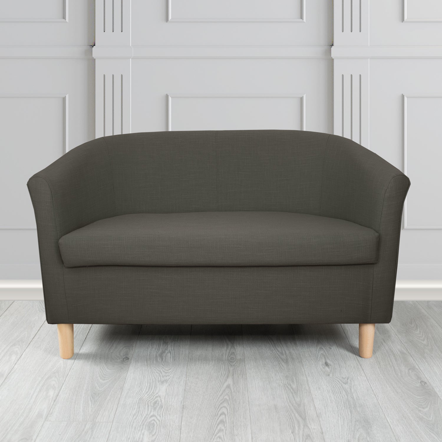 Tuscany 2 Seater Tub Sofa in Emporio Linen Crib 5 Fabric