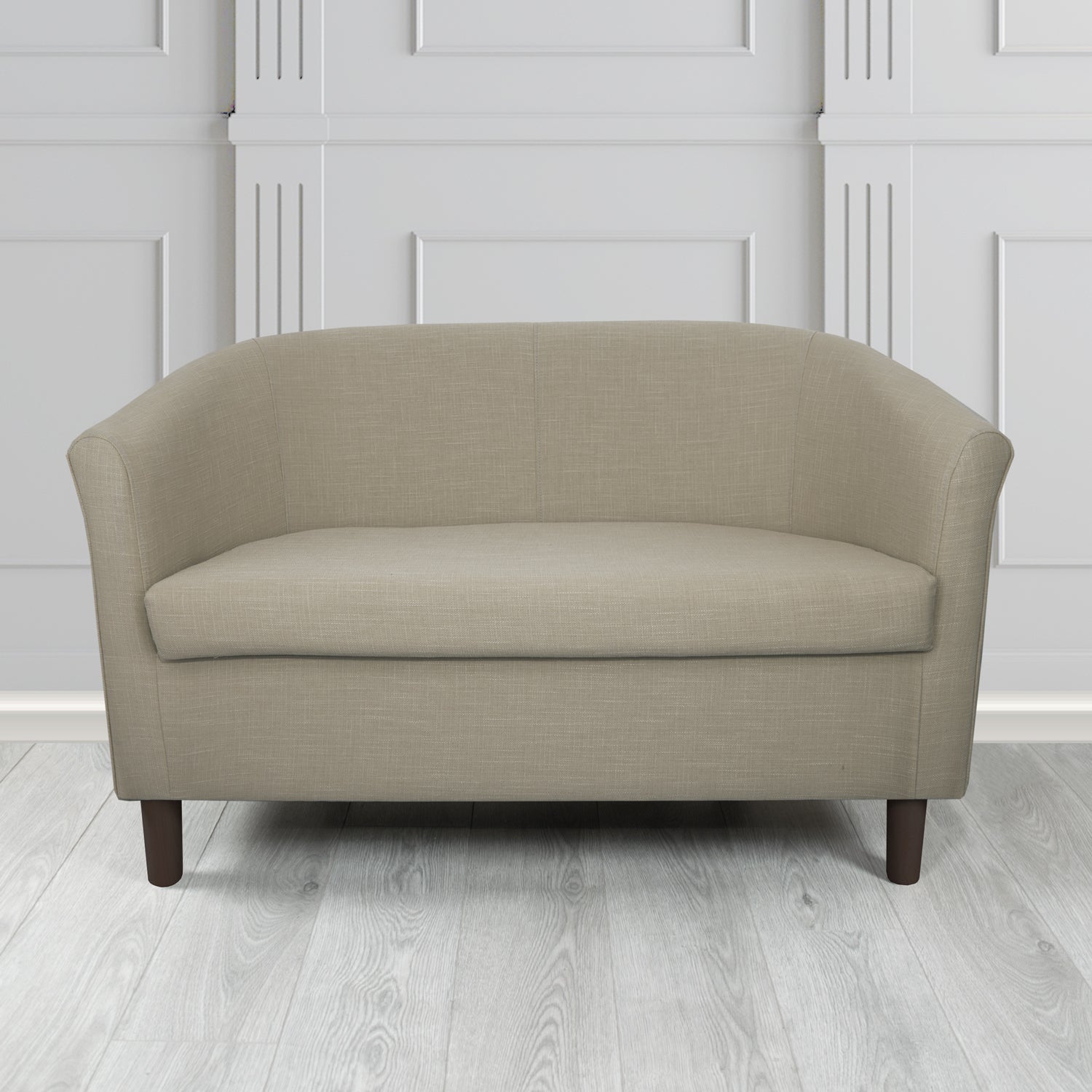 Tuscany 2 Seater Tub Sofa in Emporio Linen Crib 5 Fabric