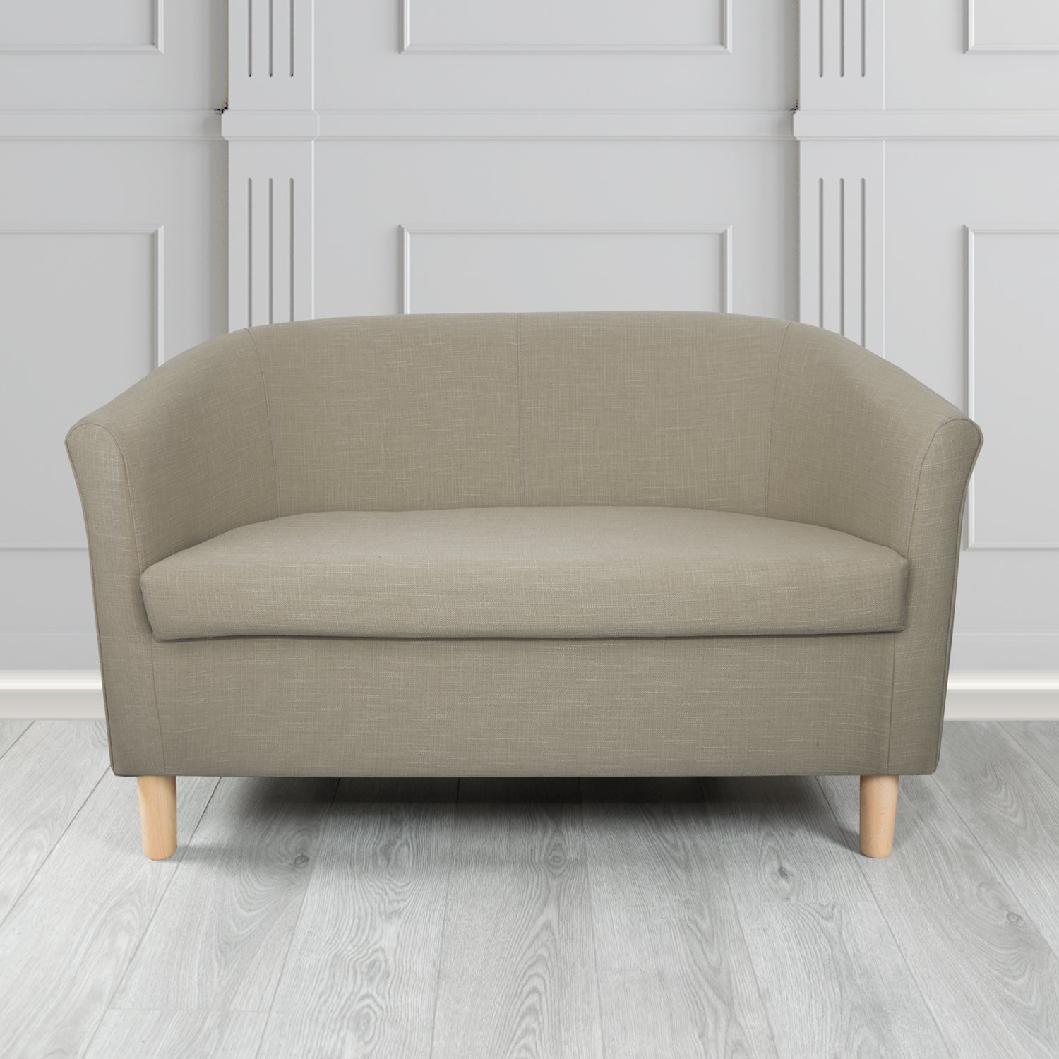 Tuscany 2 Seater Tub Sofa in Emporio Linen Crib 5 Fabric
