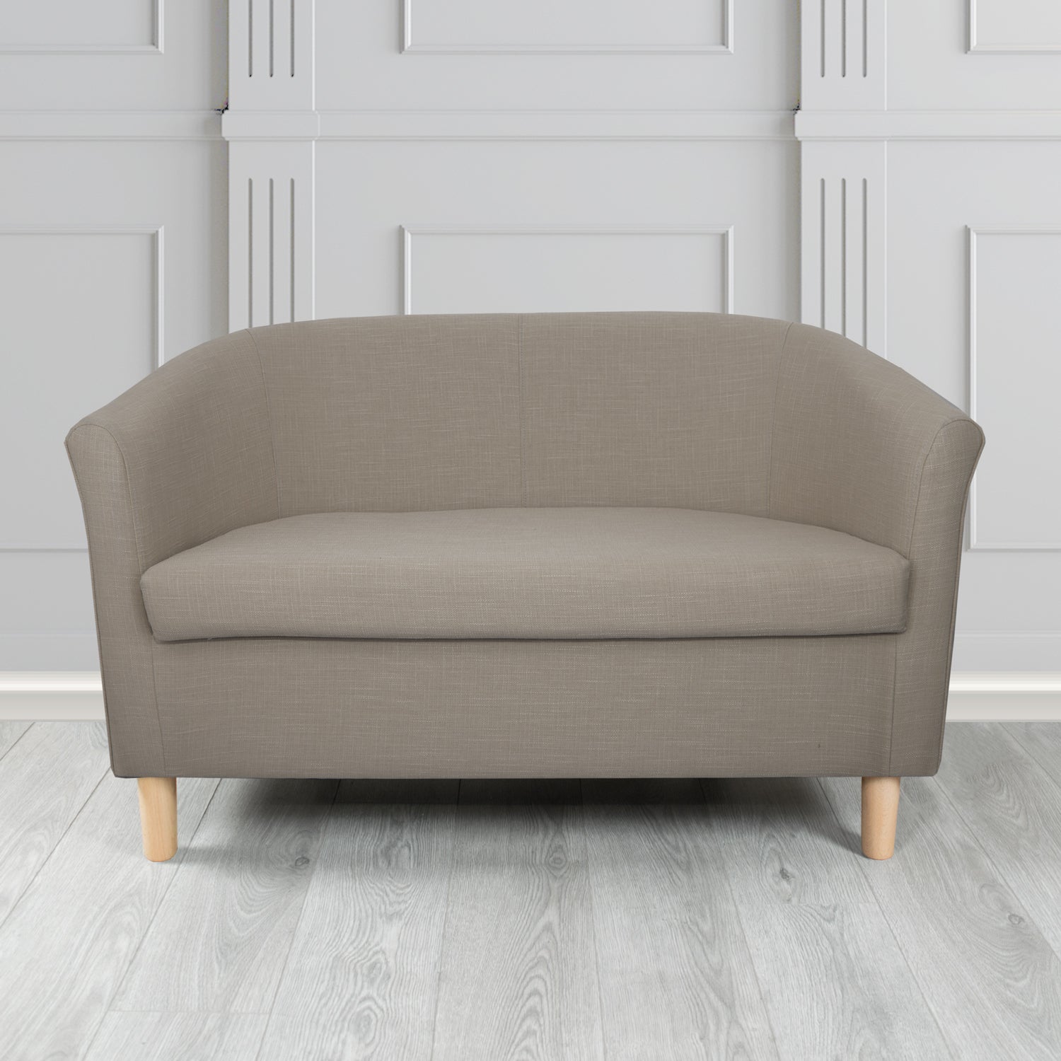 Tuscany 2 Seater Tub Sofa in Emporio Linen Crib 5 Fabric