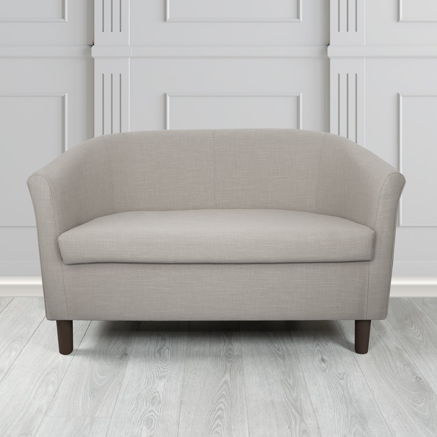 Tuscany 2 Seater Tub Sofa in Emporio Linen Crib 5 Fabric