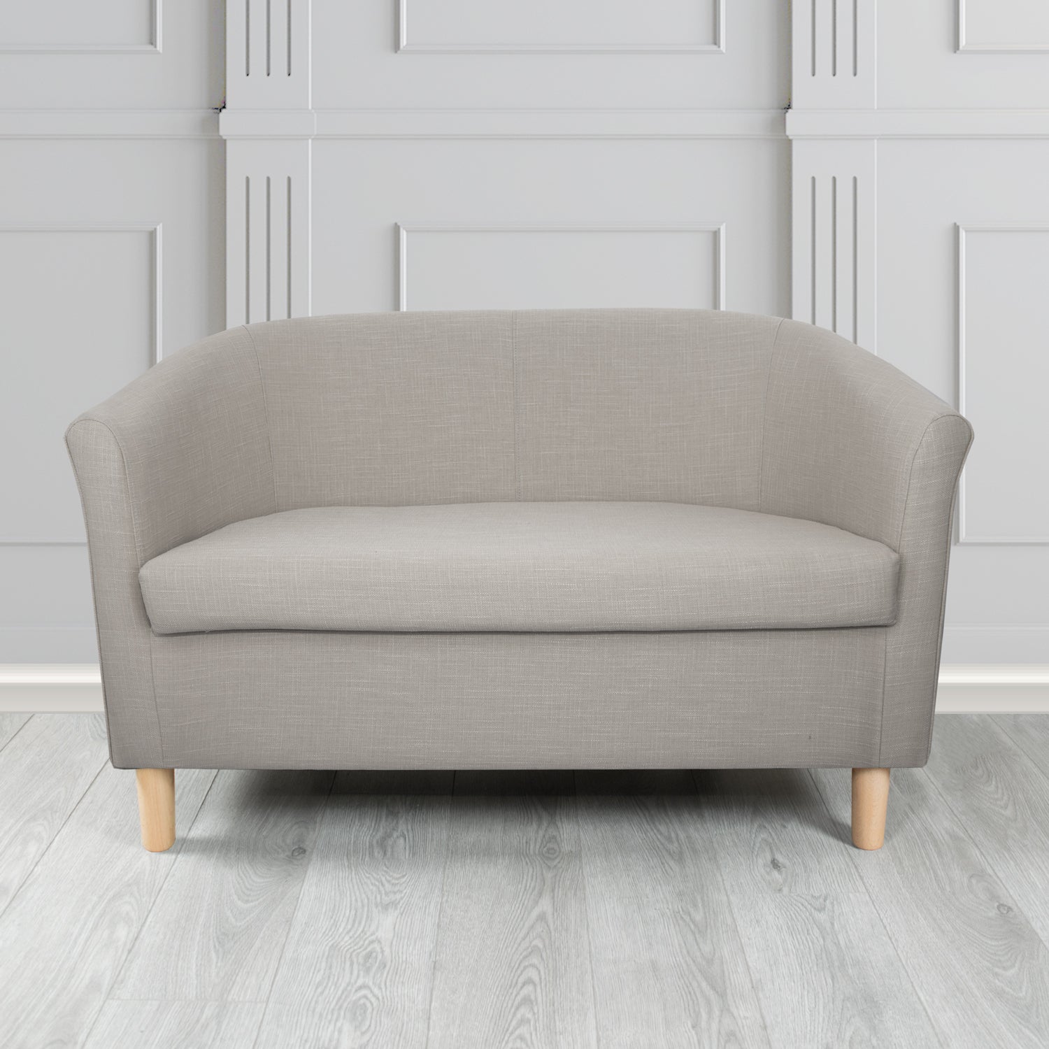 Tuscany 2 Seater Tub Sofa in Emporio Linen Crib 5 Fabric
