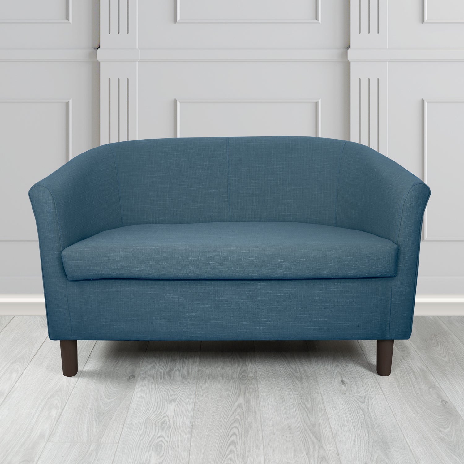 Tuscany 2 Seater Tub Sofa in Emporio Linen Crib 5 Fabric