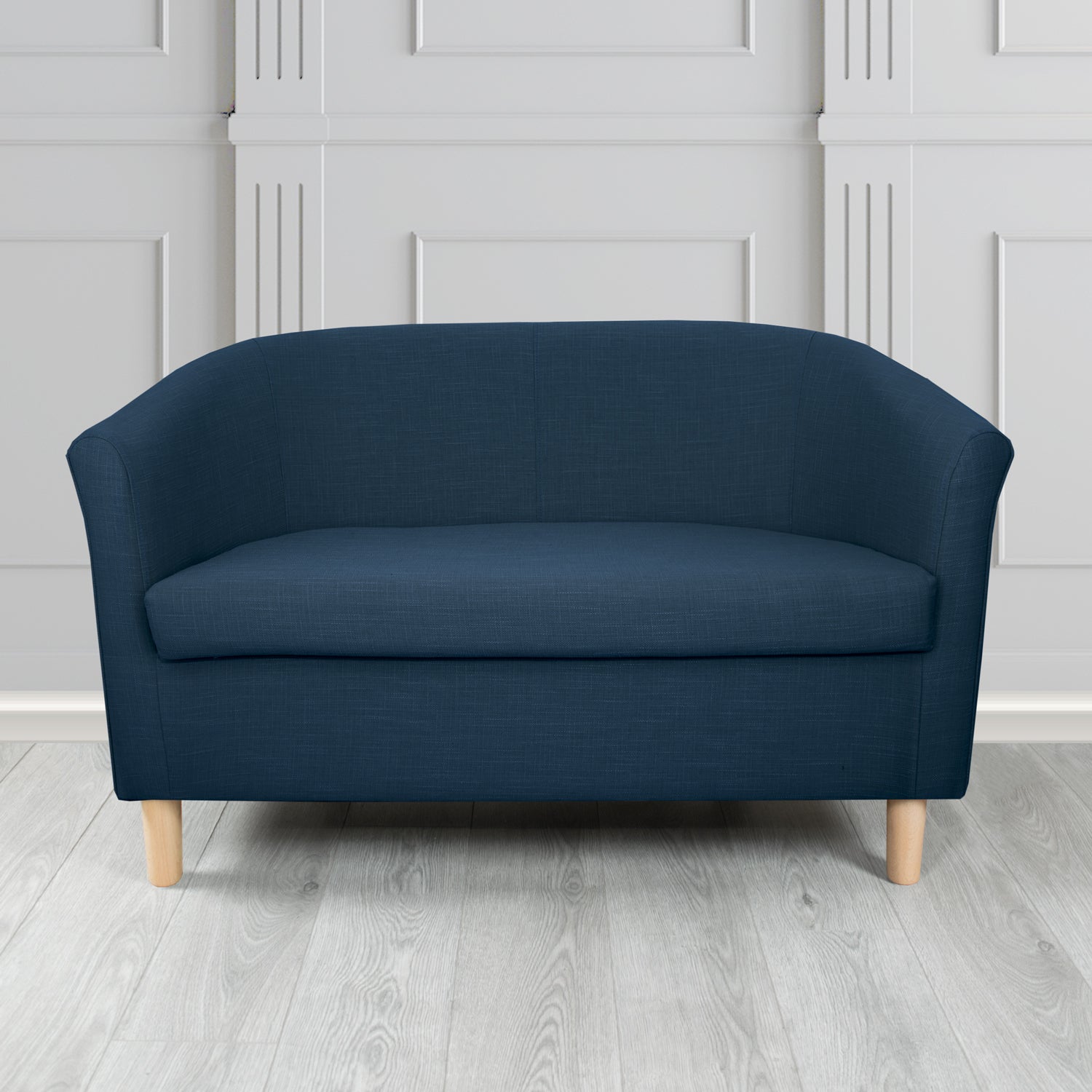 Tuscany 2 Seater Tub Sofa in Emporio Linen Crib 5 Fabric